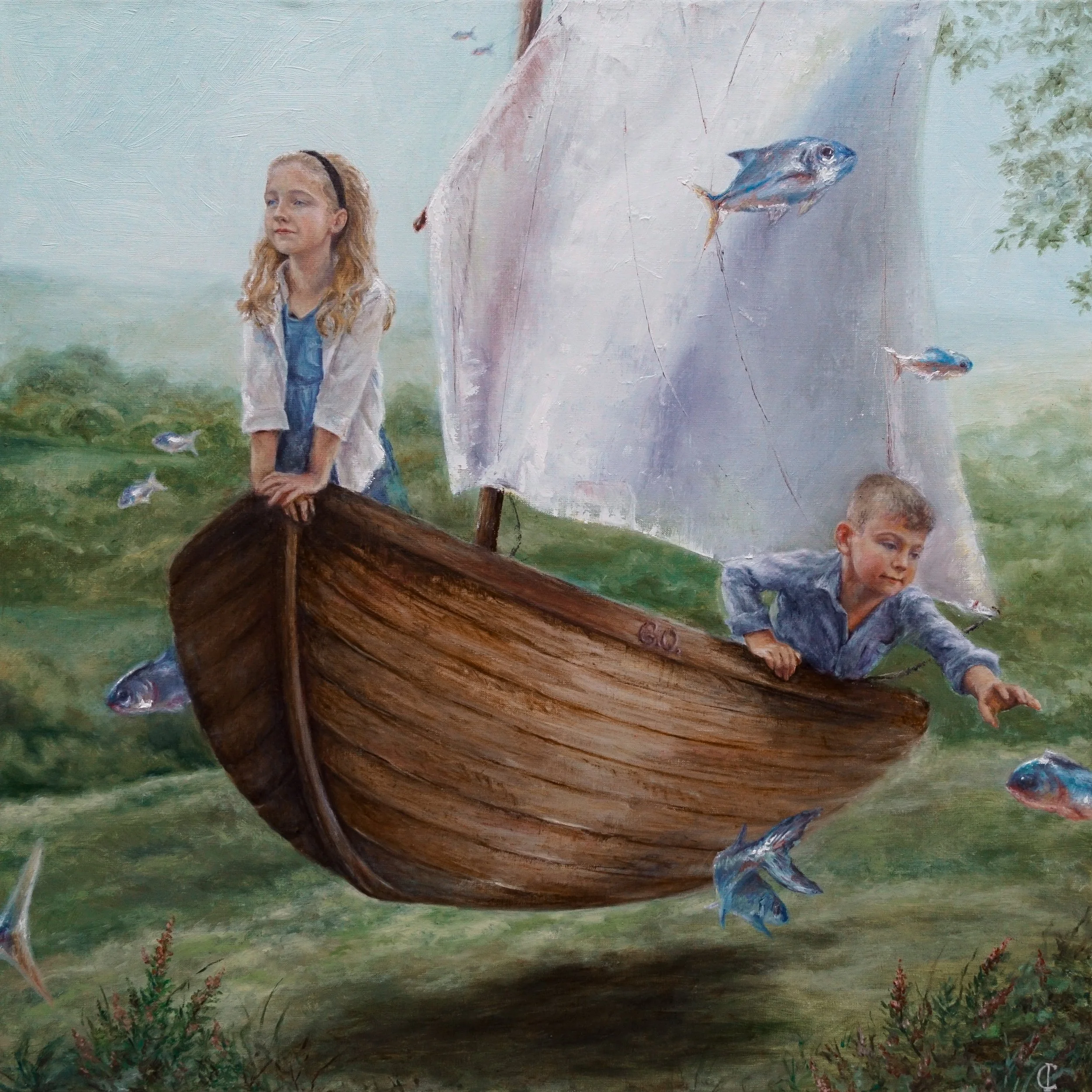 G.O. (24x24 - 2024) oil on canvas *NFS