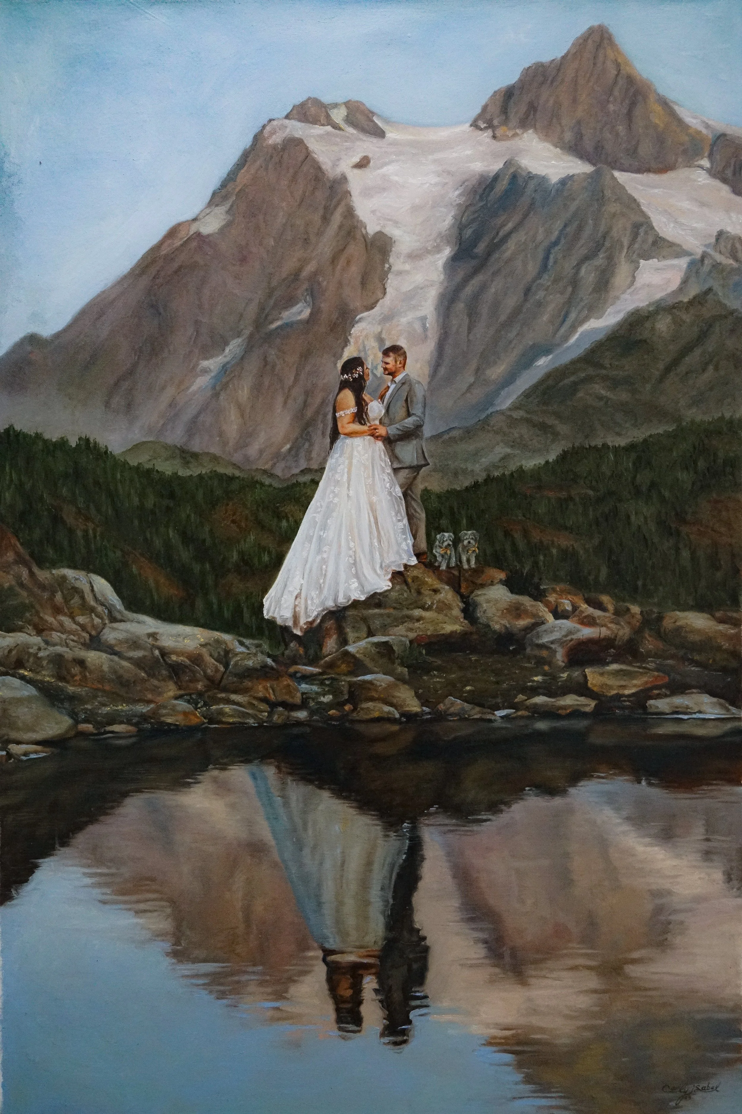 Wedding Commission 1 (24x36, 2023) oil on canvas *SOLD