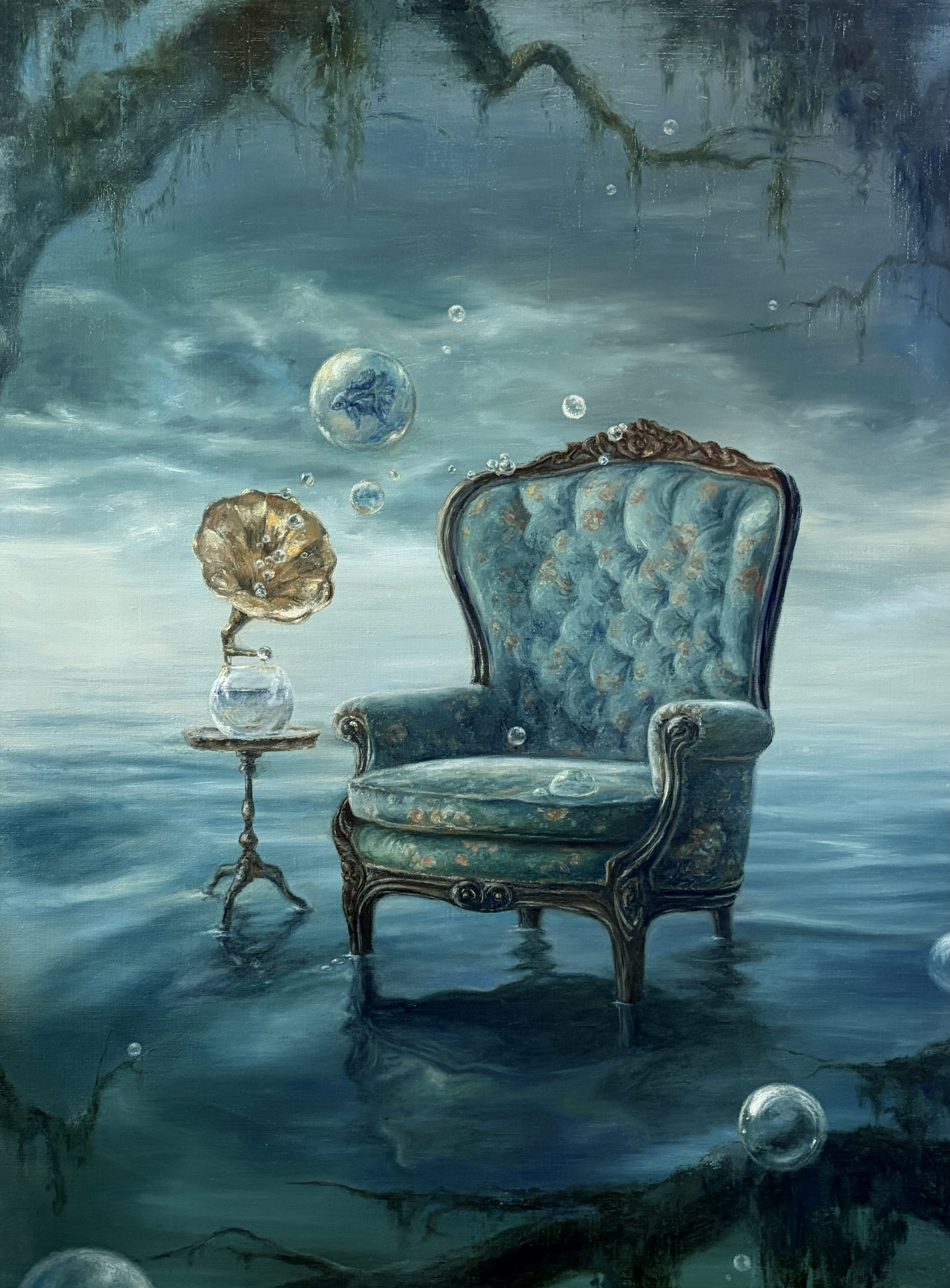 A Floating Melody, 24x36 oil on linen (2026)