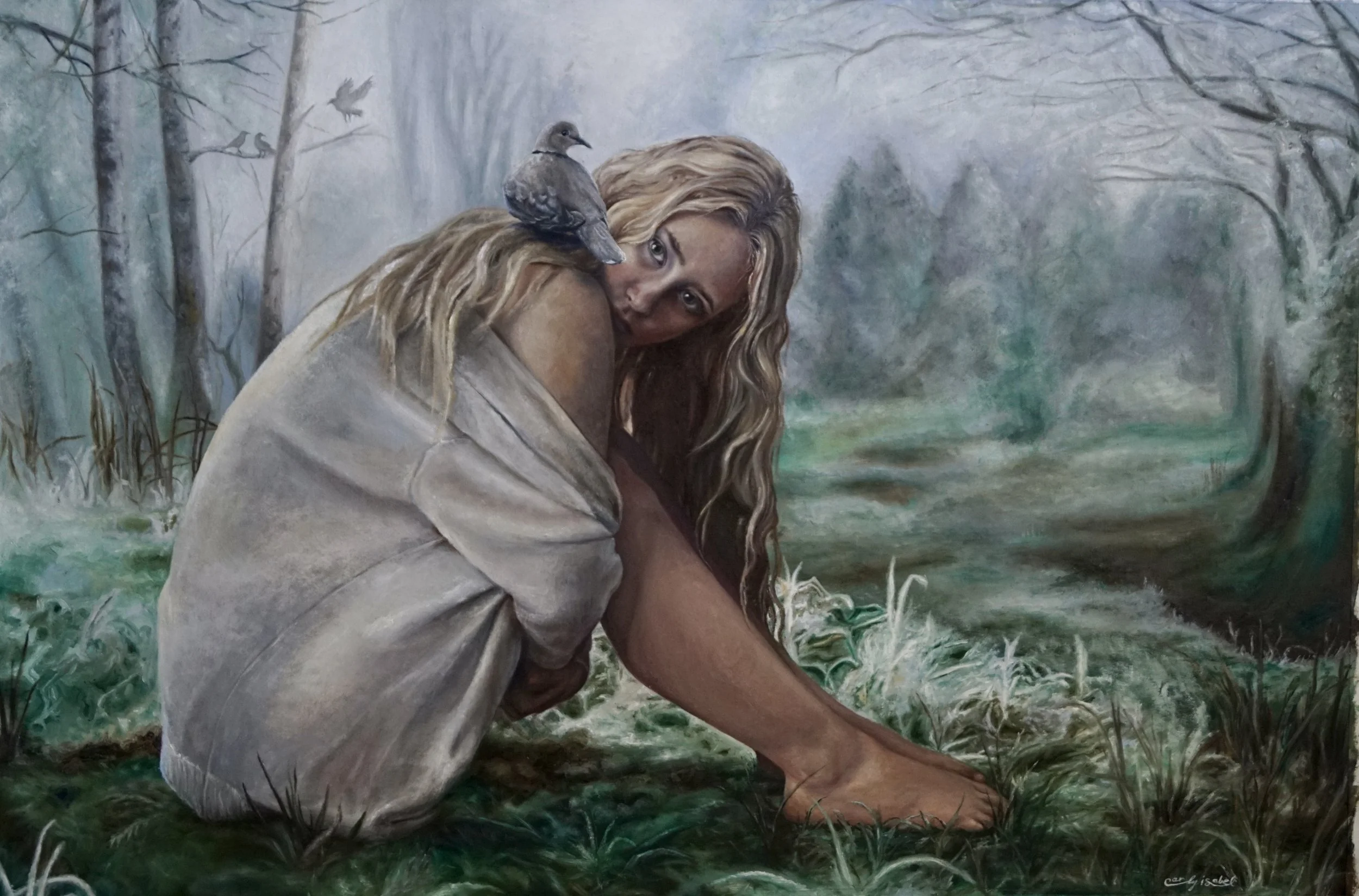 Shedding Branches Commission (24x36, 2023) oil on canvas *SOLD