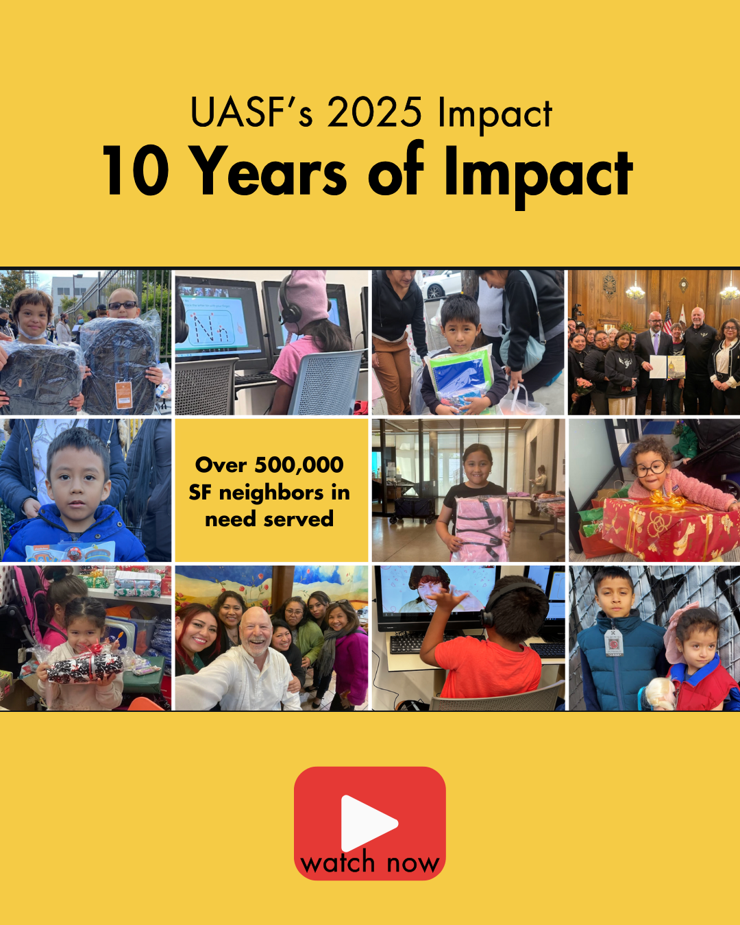 UASF’s 2025 Impact: Ten Years of Showing Up = 500,000 Neighbors Served