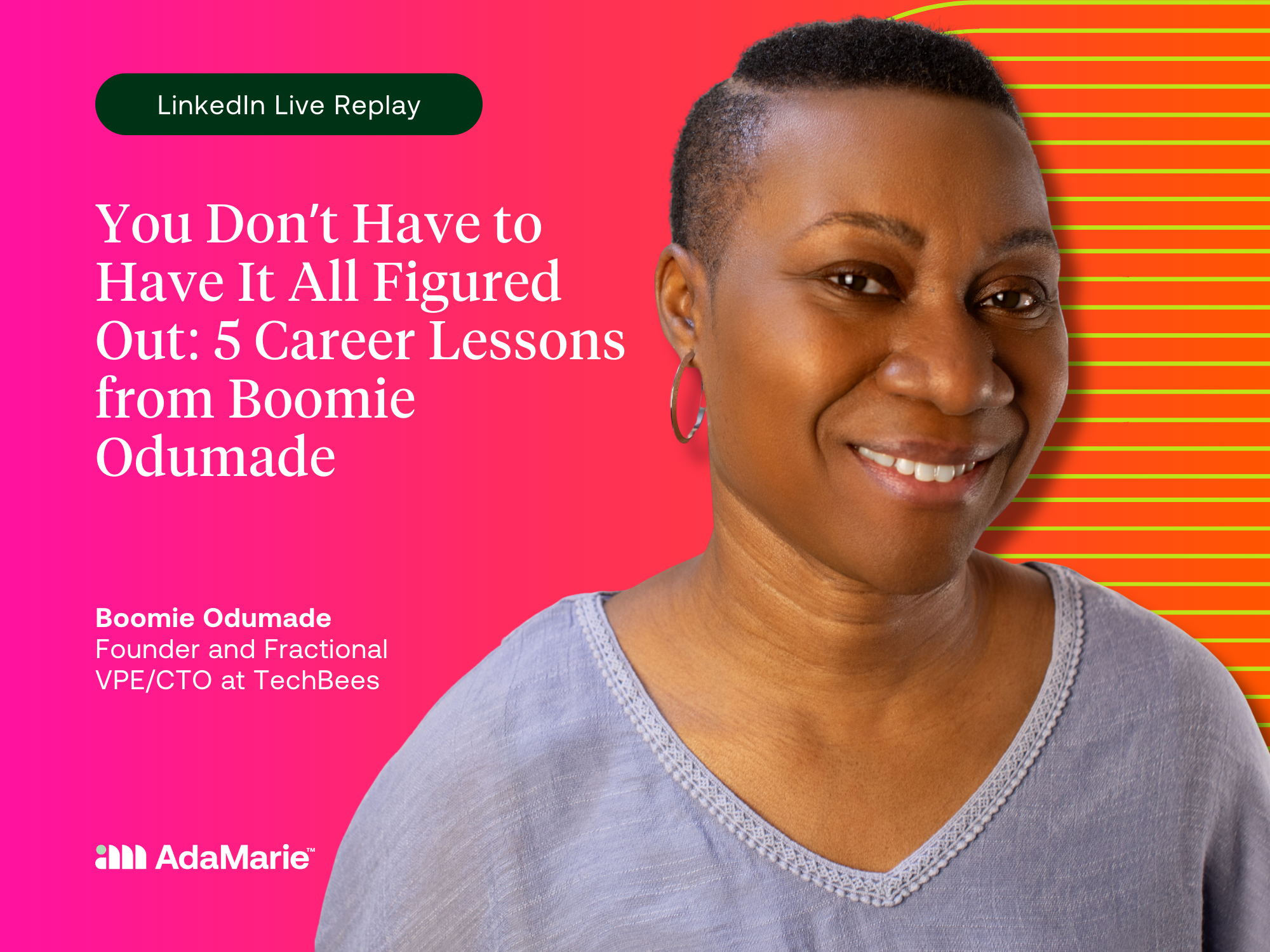 You Don’t Have to Have It All Figured Out: 5 Career Lessons from Boomie Odumade