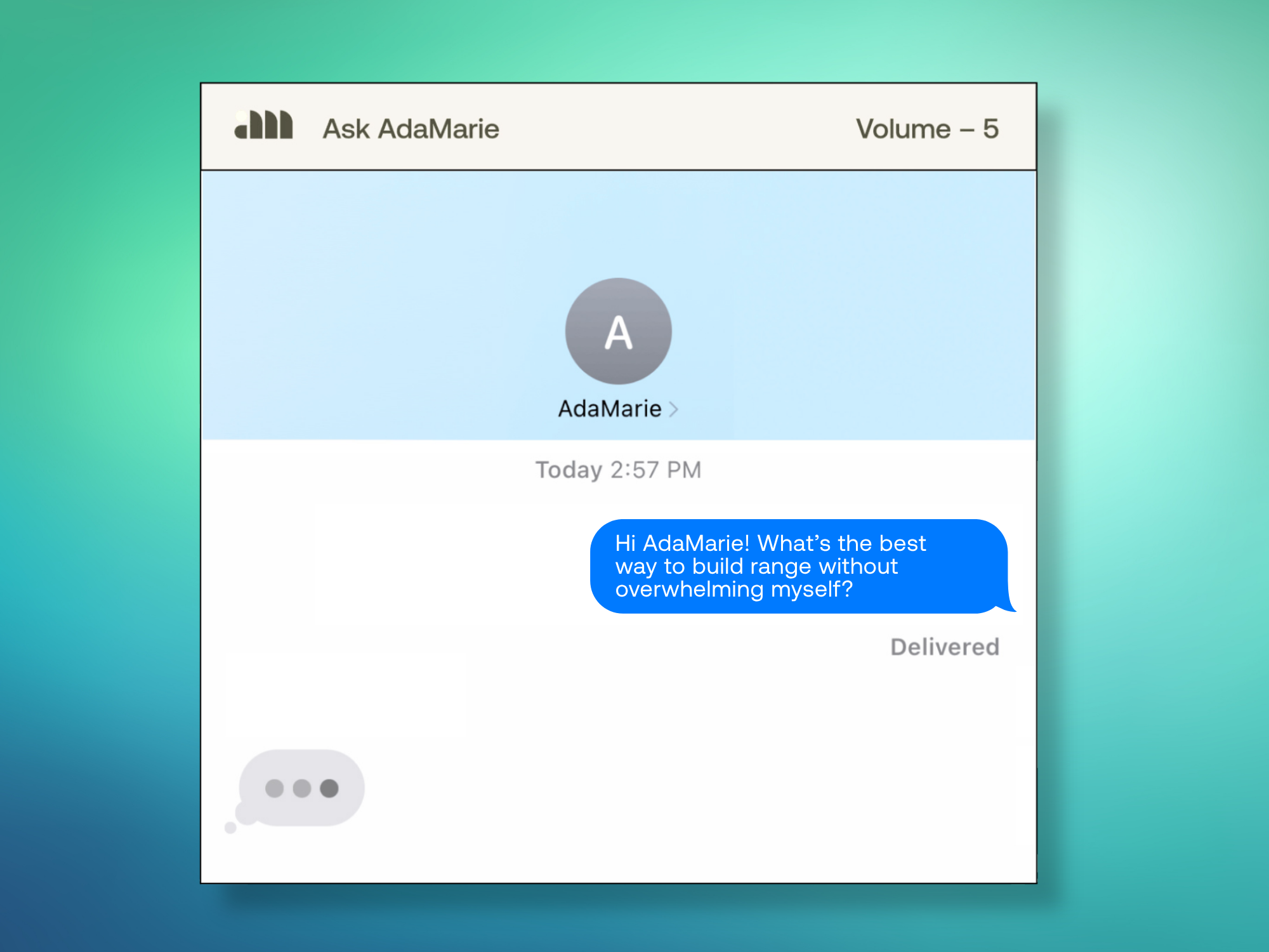 #AskAdaMarie: What’s the best way to build range without overwhelming myself?