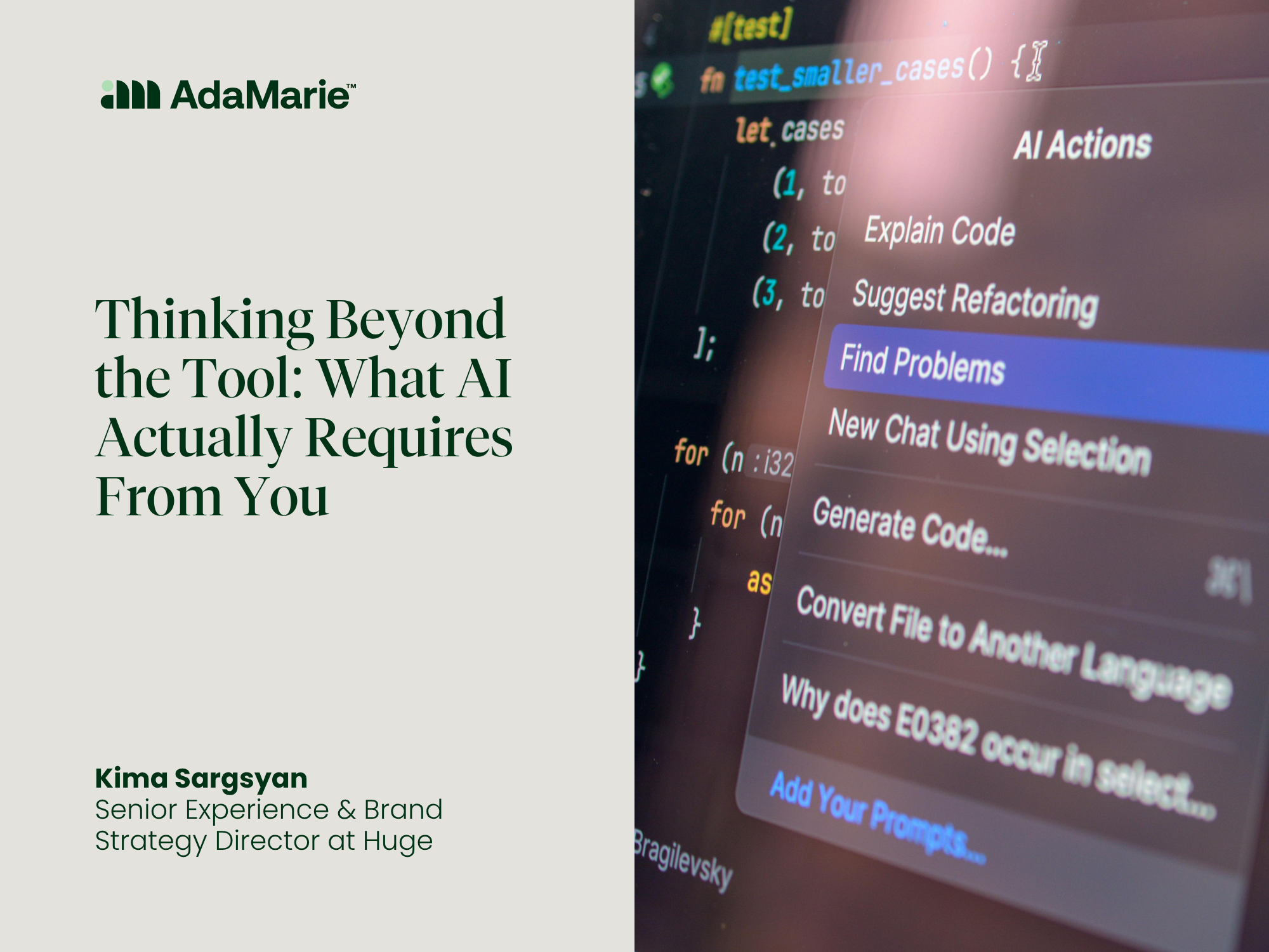 Thinking Beyond the Tool: What AI Actually Requires From You