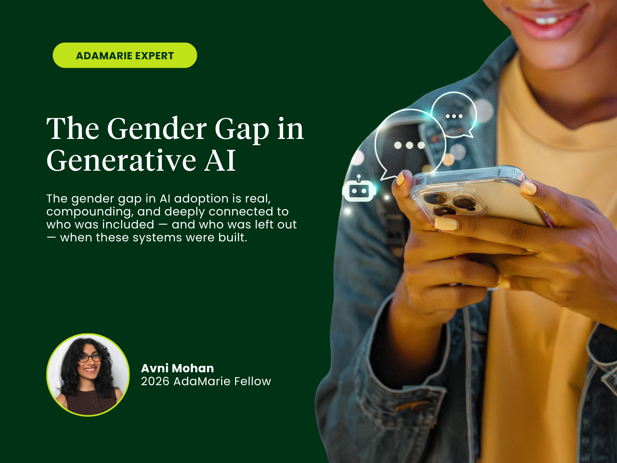 The Gender Gap in Generative AI