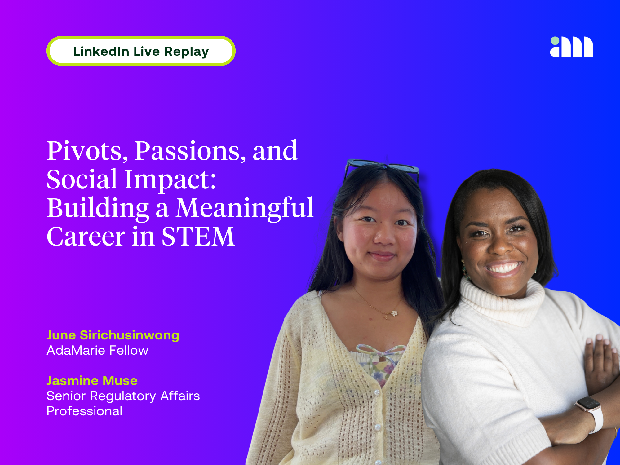 LinkedIn Live Replay: Pivots, Passions, and Social Impact