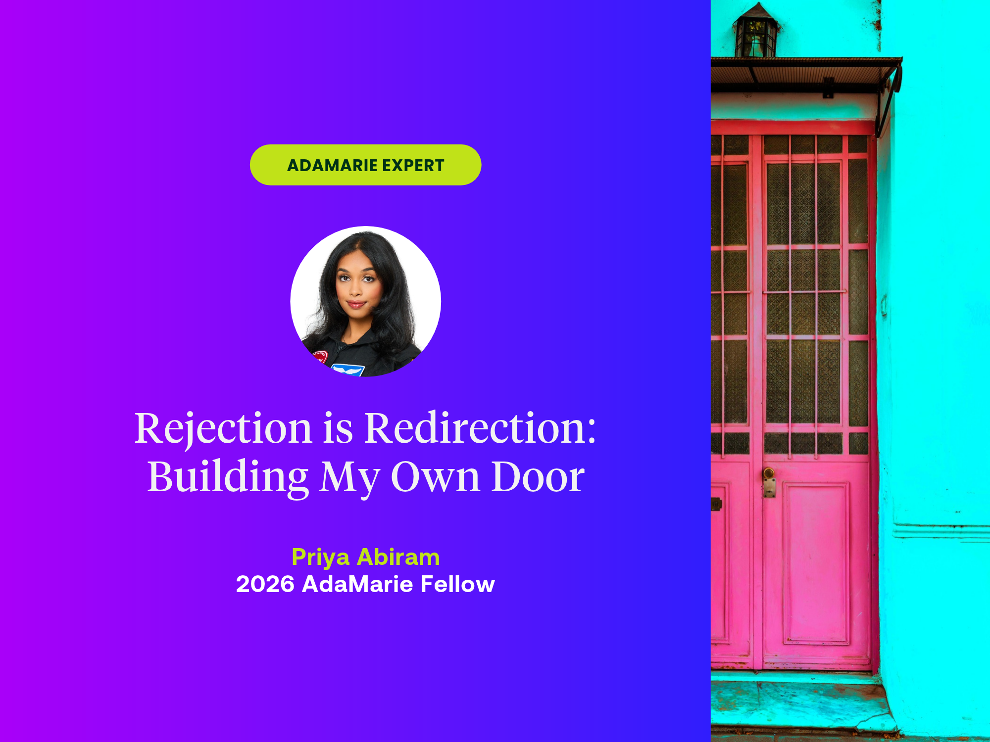 Rejection is Redirection: Building My Own Door