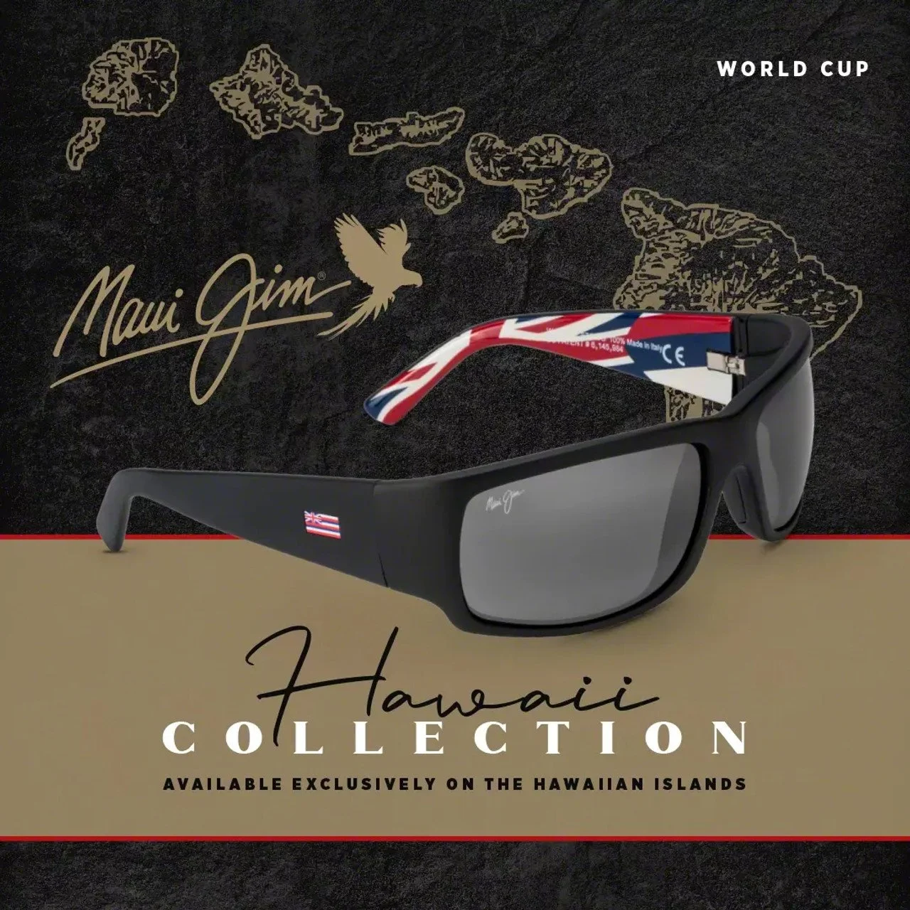 ［限定］Maui Jim Hawaiian フラグ 偏光 サングラス　値下 WORLD CUP Hawaiian Flag Limited Edition — HI-TREND