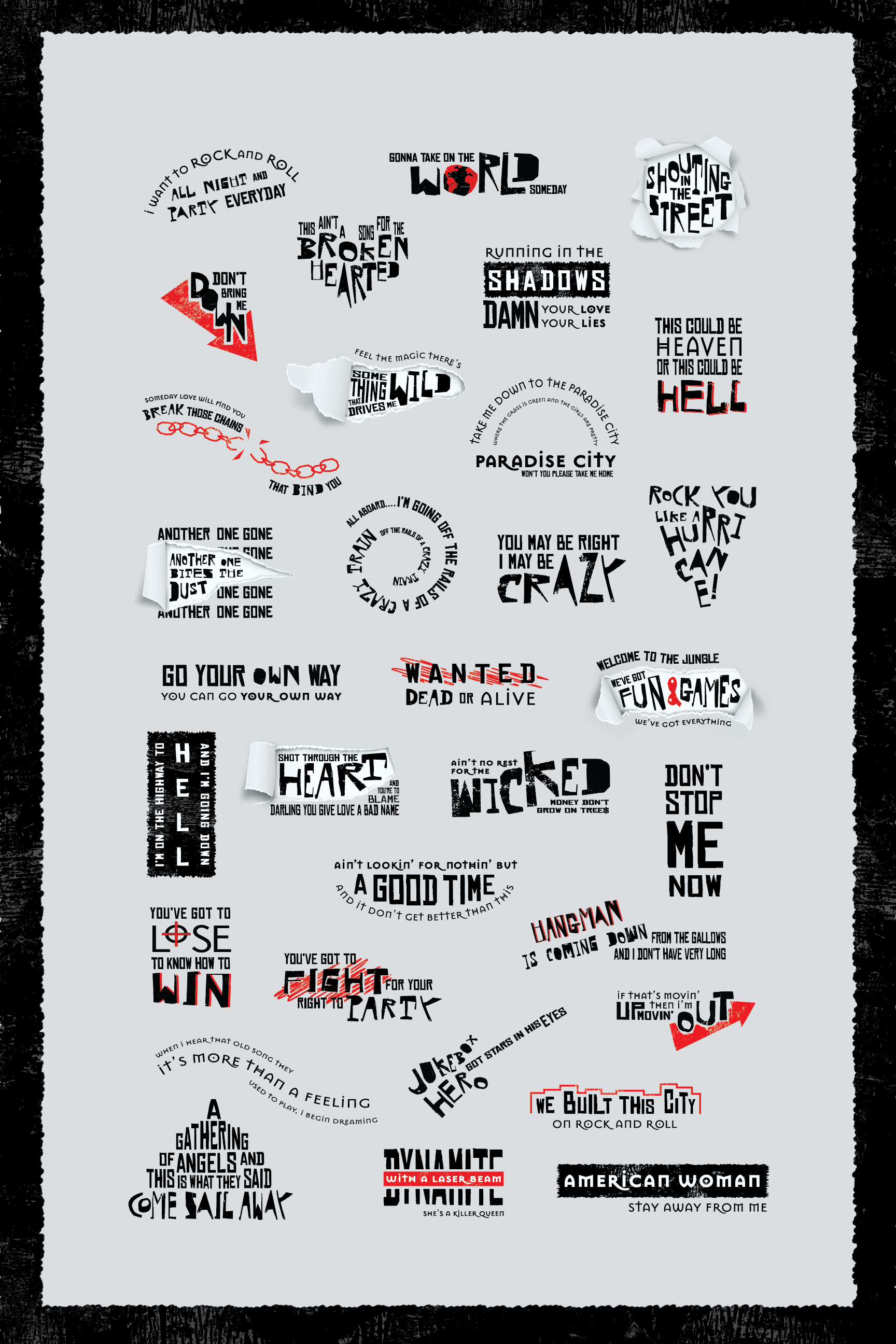 Are You Ready to Rock (Type Badge Poster)