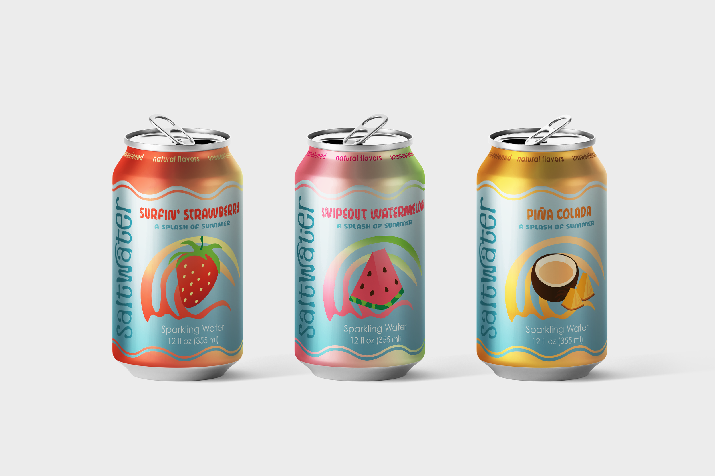 Saltwater Sparkling Water (Package Design)