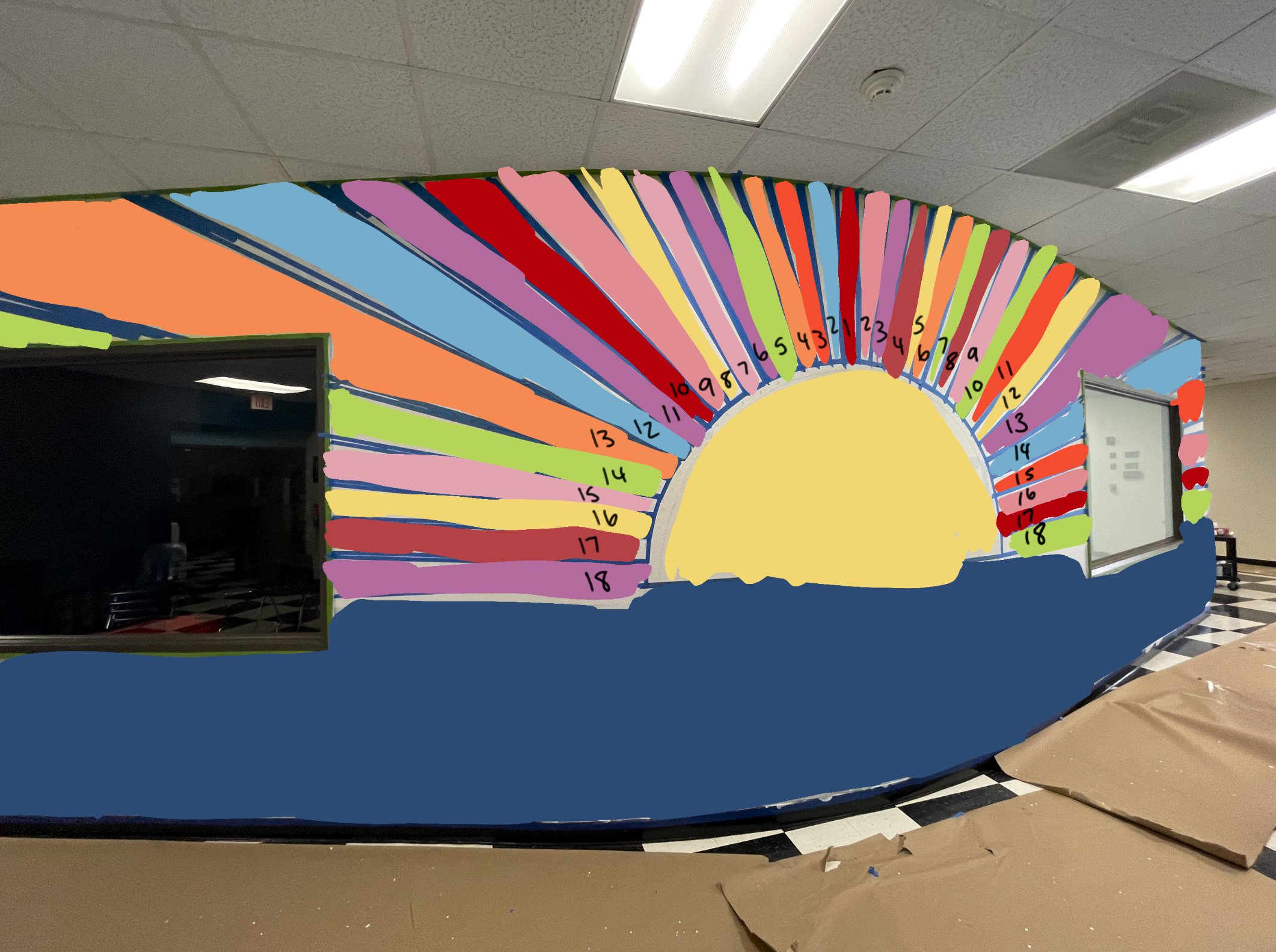 This is the Day (Mural - Digital Color Block Out)