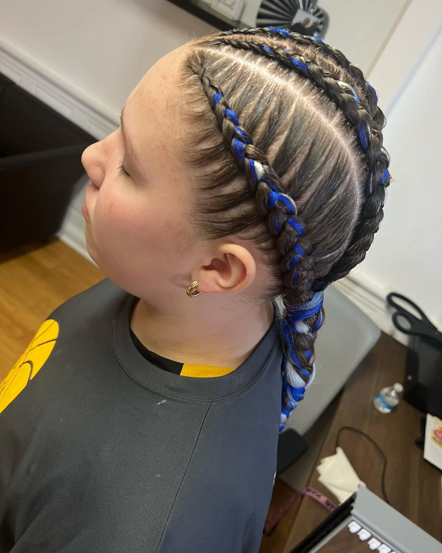 Softball tournaments are better when your hair is braided (and has your team colors) 🥰 🫶
@sw_chicano_casper 
#slayedbyme #hairbyme #hairbyjenna #hair #hairstyles #hairstylist #softball #softballgirl #girlssports #sports #hairbraider #debraider #302