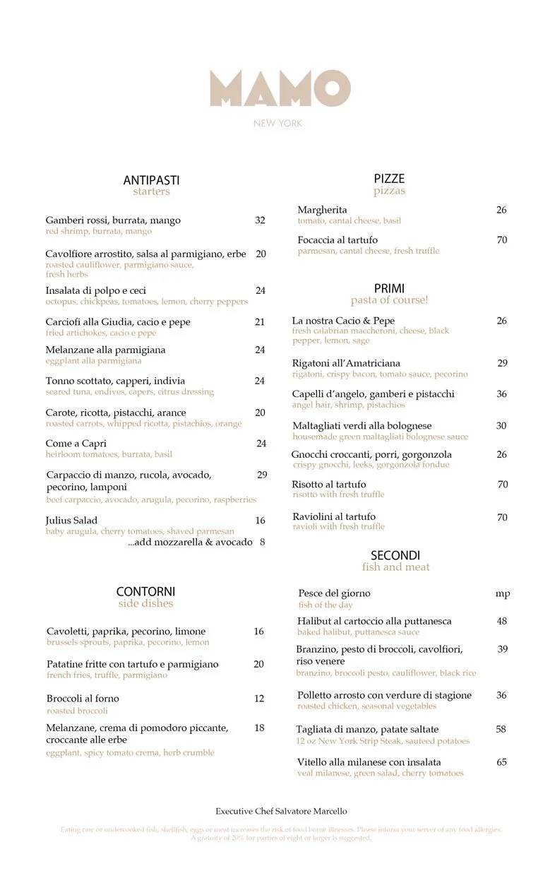 Menu —