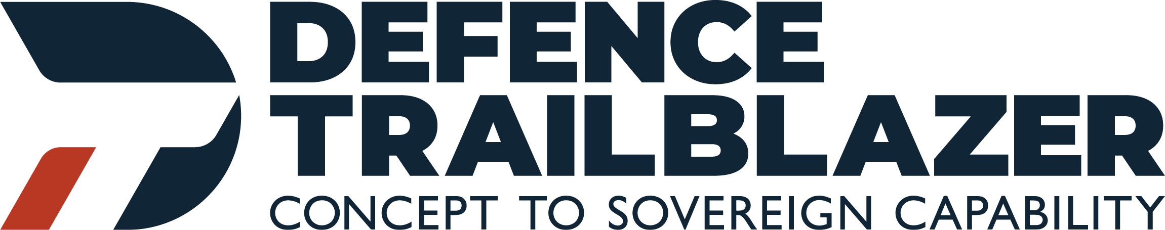Defence Trailblazer logo with tagline "Concept to Sovereign Capability."