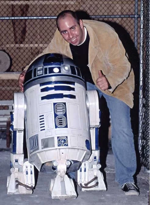 On the set of "Star Wars: Episode II Attack of the Clones" in Sydney, Australia.