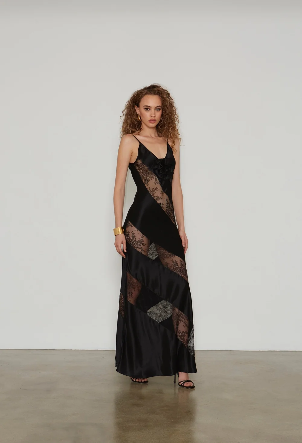 draped corset cowl long prom dress product info and reviews Satin Draped Corset Cowl Long Prom Dress main image 1