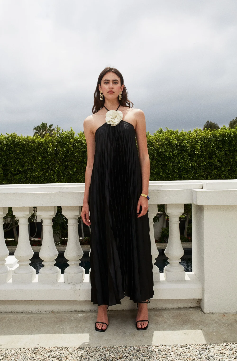 tie dye distressed mesh slit halter maxi dress Tie Dye Maxi – Reggaenthings main image 0