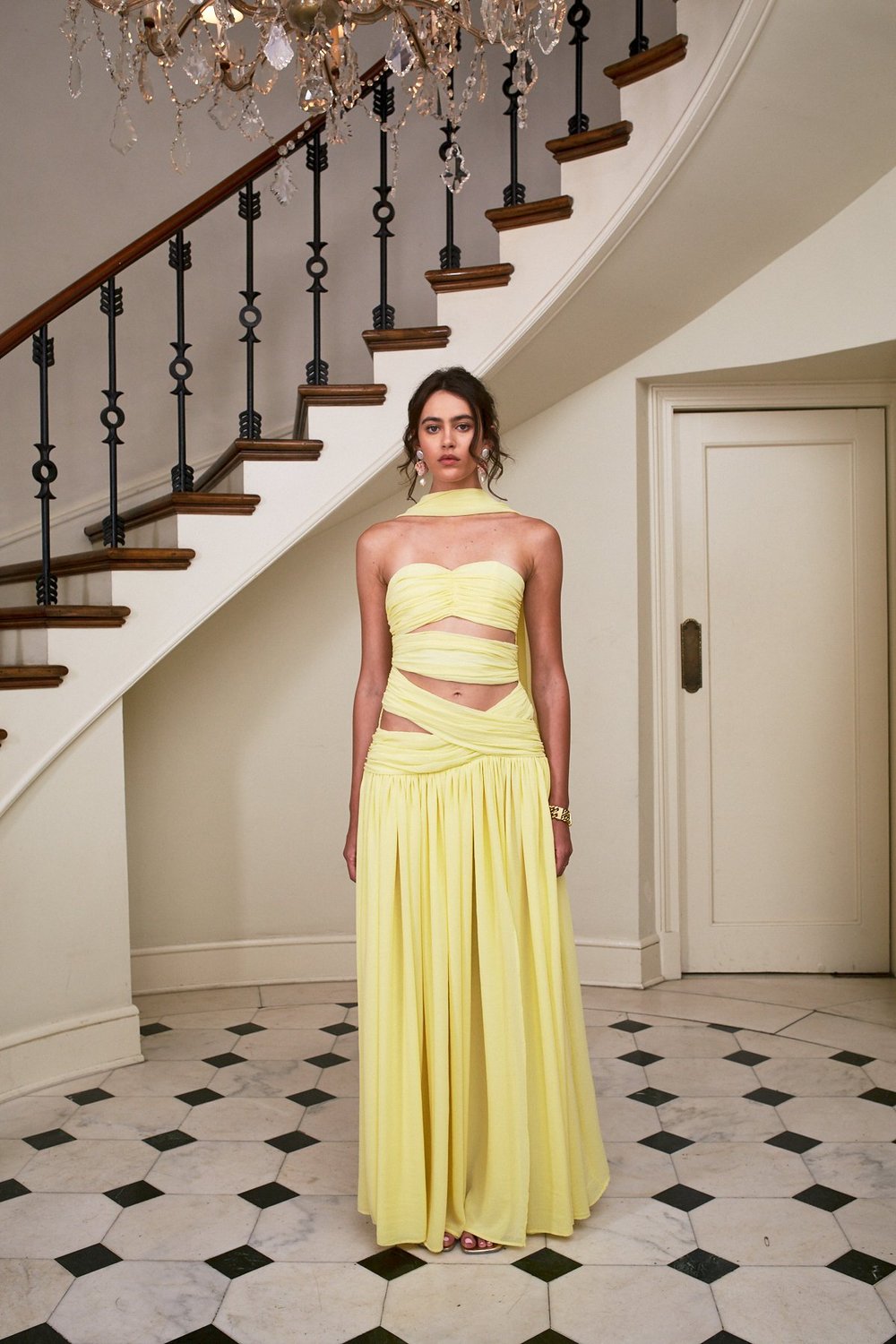 knee length dresses for ladies Rent Delfi Collective Yellow Rebecca Mini Dress