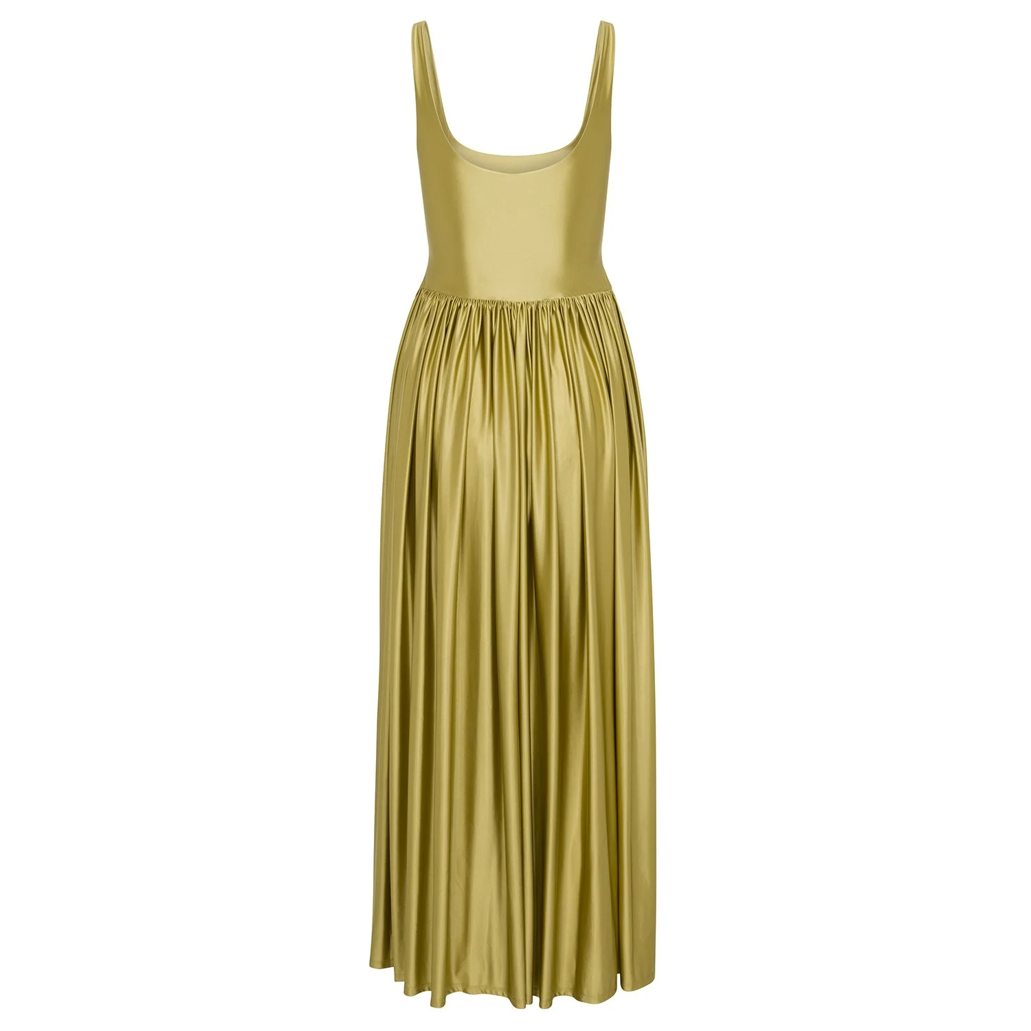 slim fit dress slacks Eugénie Gold Fully Pleated Ruffled Mini Dress, L / Gold main image 0