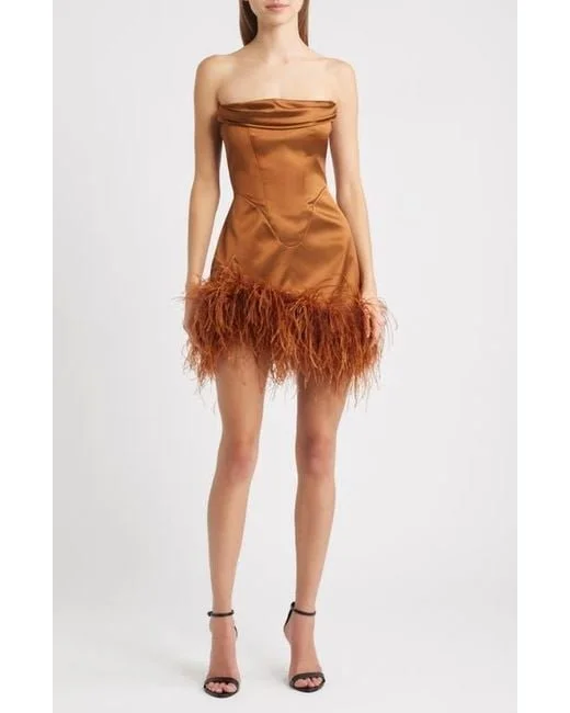 delfi-collective-Bronze-Adrienne-Ostrich-Feather-Hem-Strapless-Satin-Cocktail-Minidress-2.jpeg