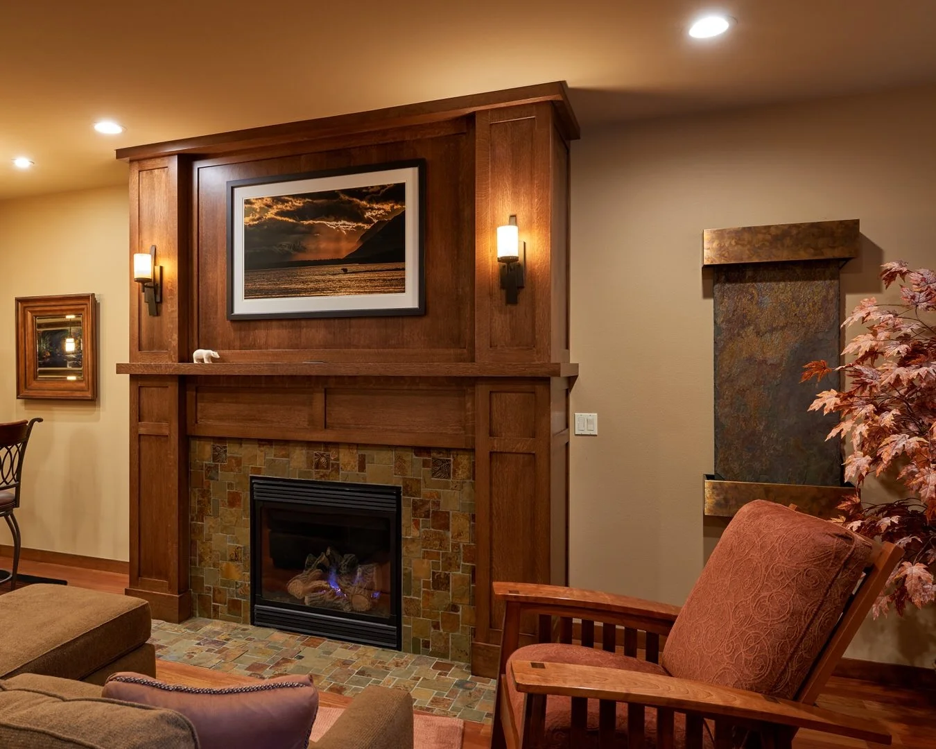 Luxury Condo Fireplaces With Heaters Reference: Condo Stairs Fireplace