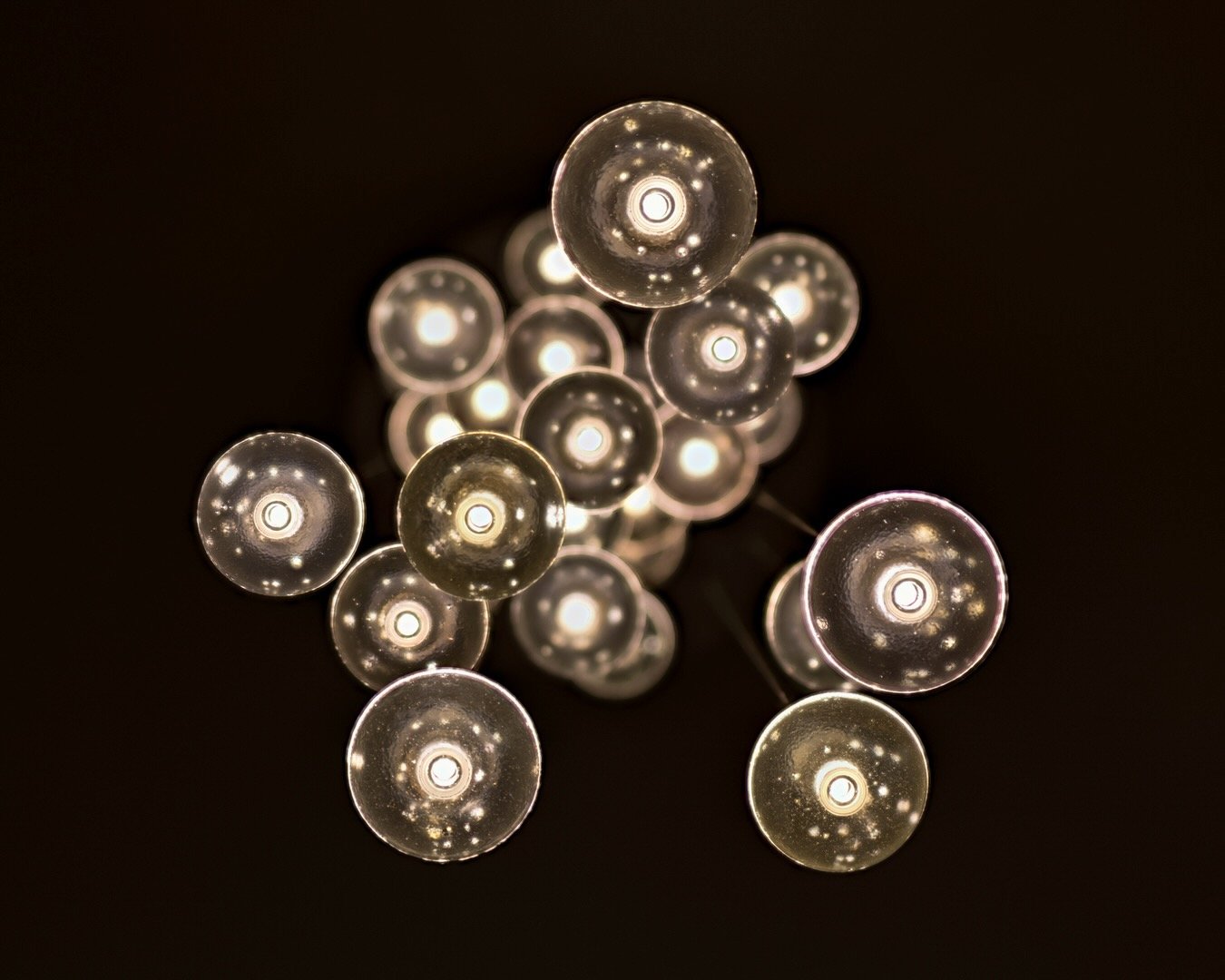 Floating globe light-entryway