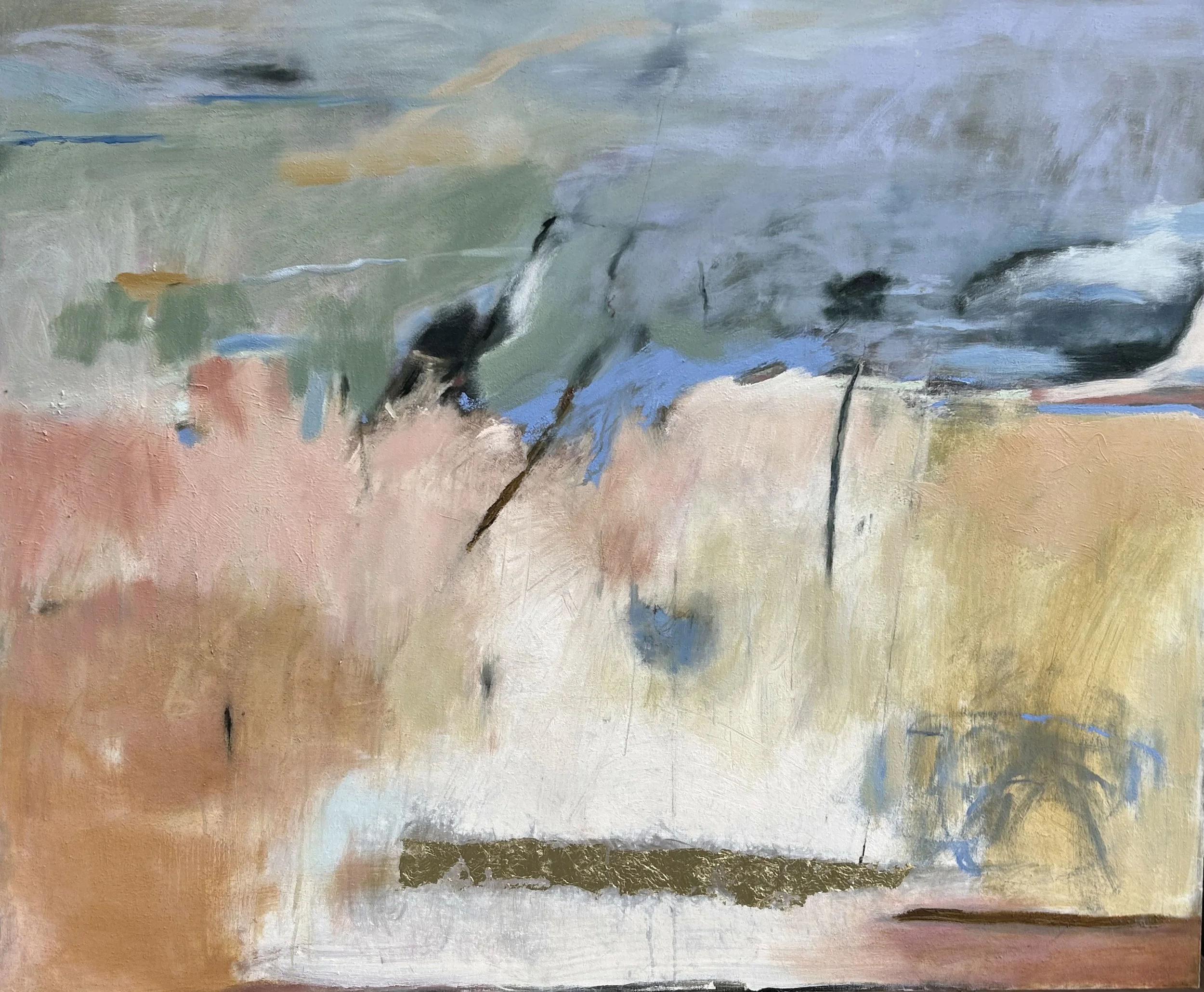 "Hope," mixed media on canvas, 50"x60"
