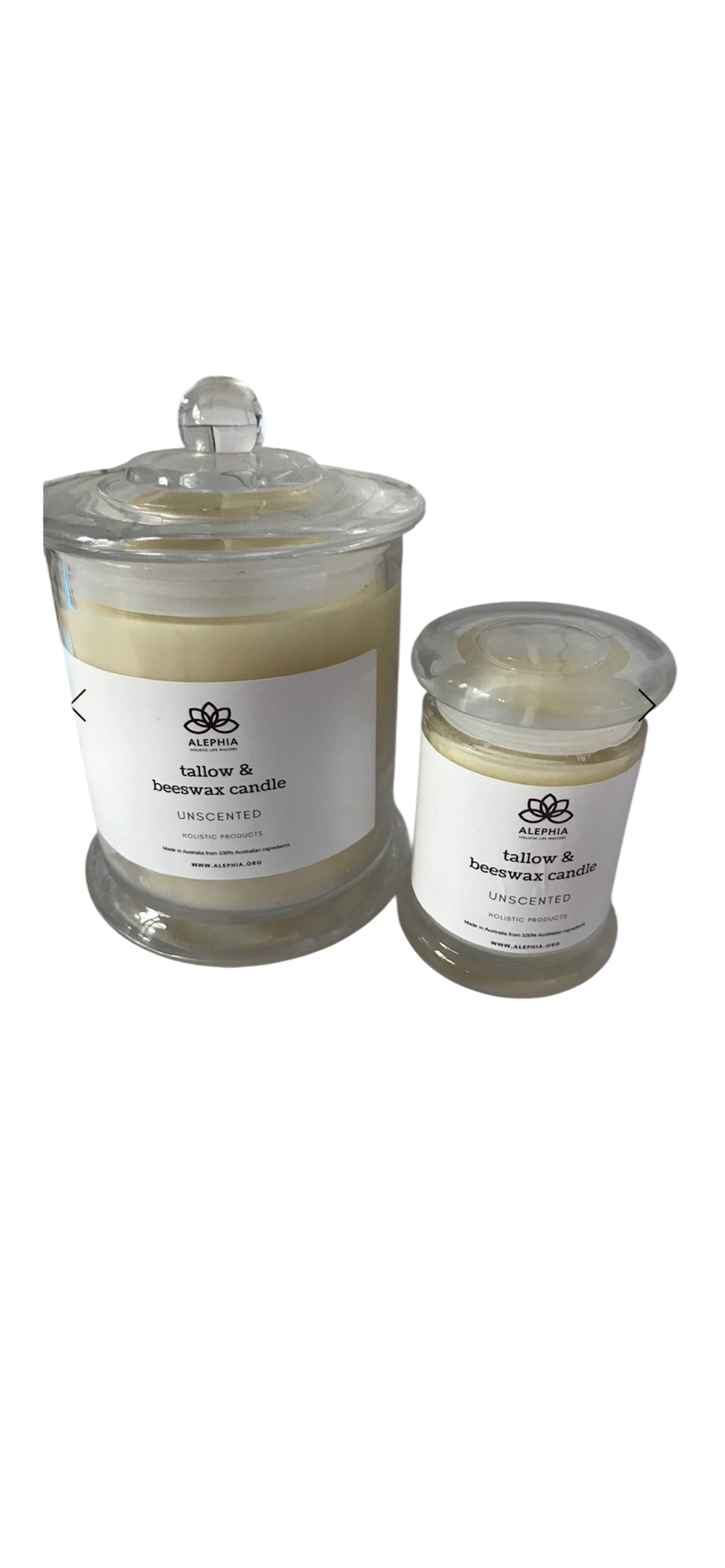 Handmade Tallow & Beeswax Candle - Unscented