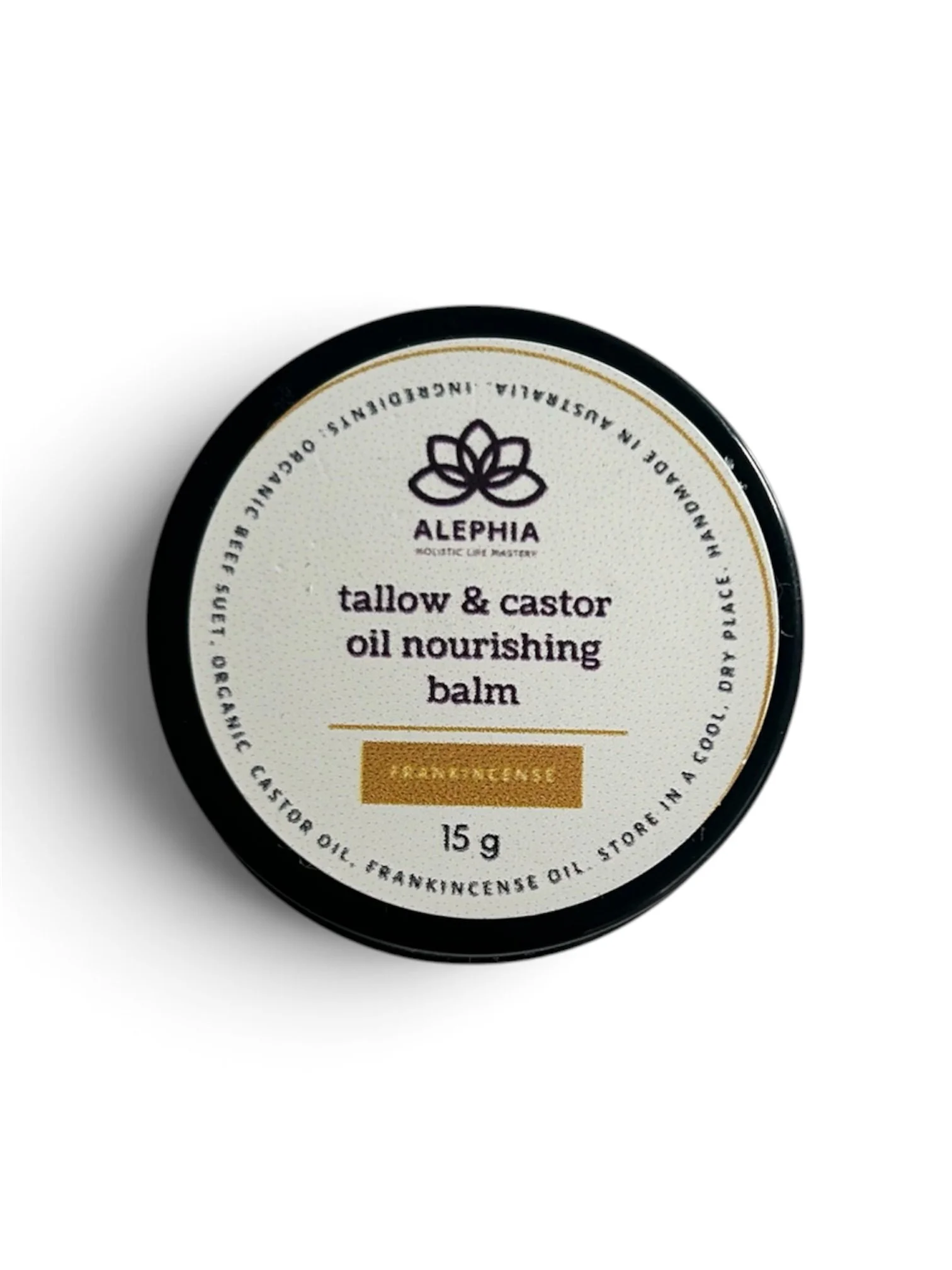 Tallow & Castor Oil with Frankincense Nourishing Balm - 15 g Sample Pot