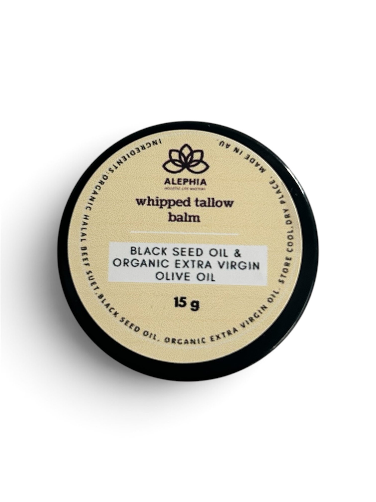 Whipped Tallow Balm with Black Seed Oil - 15 g Sample Pot