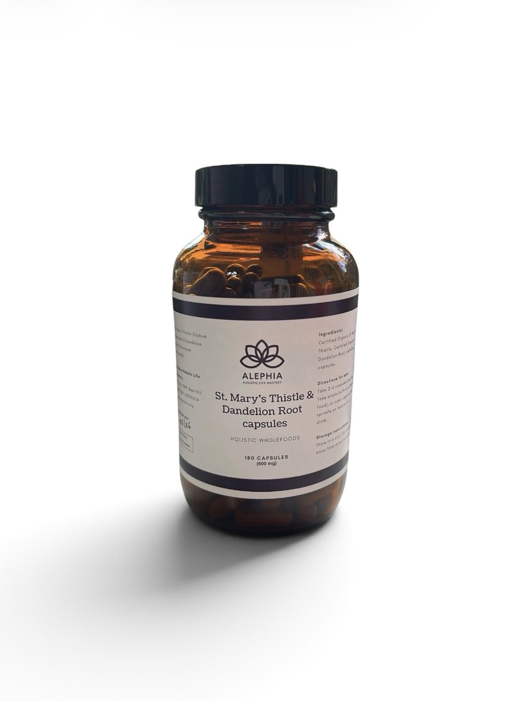 Organic St Mary’s Thistle & Dandelion Root Capsules