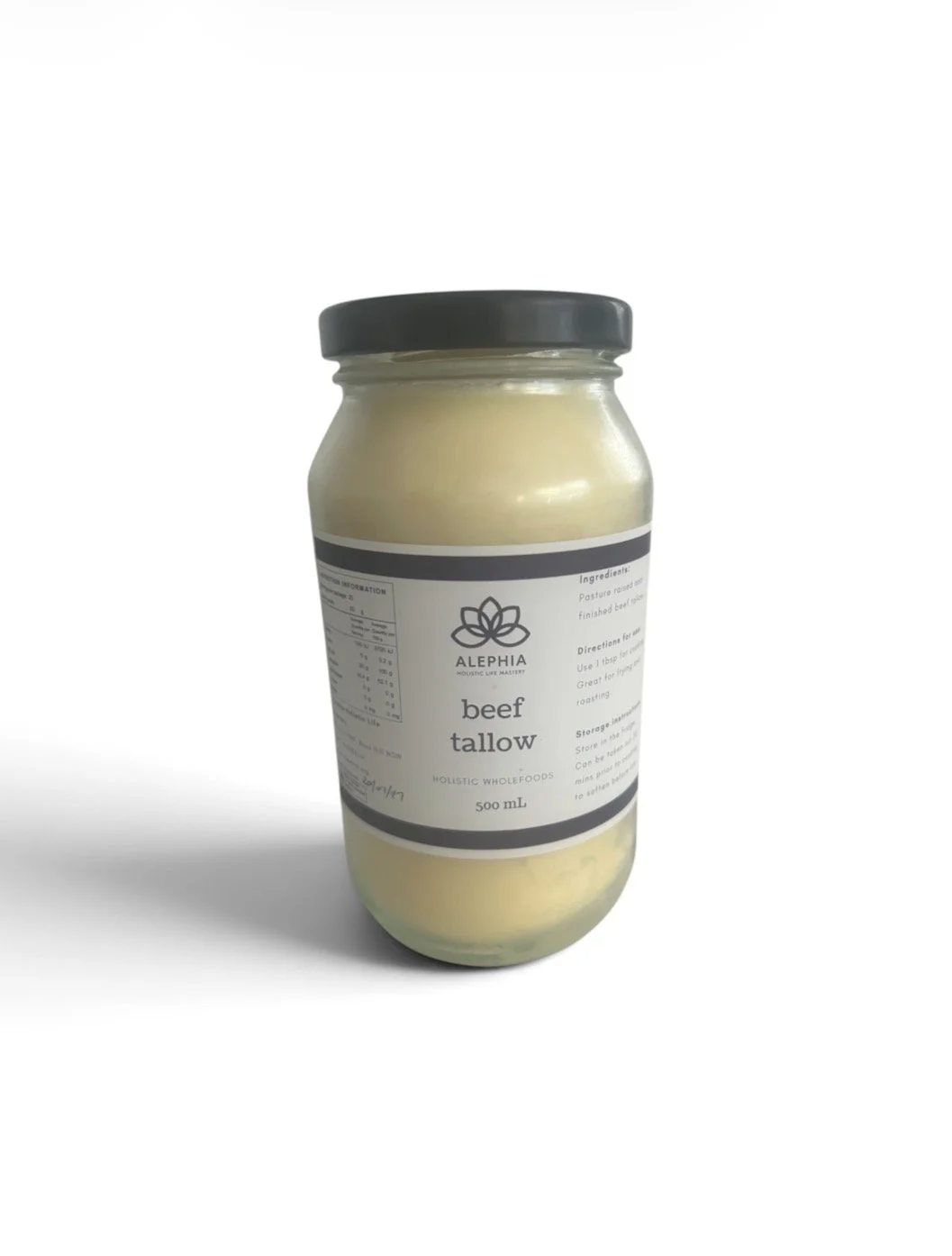 Grass Fed & Finished Cooking Beef Tallow - 500 mL