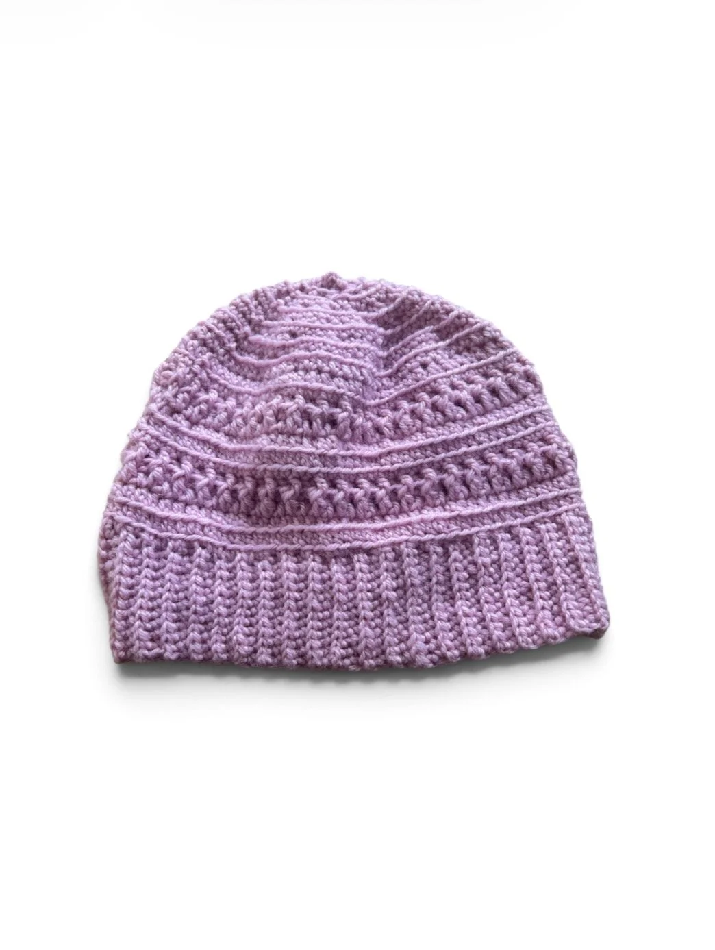 Handmade Pink Crochet Wool Beanie
