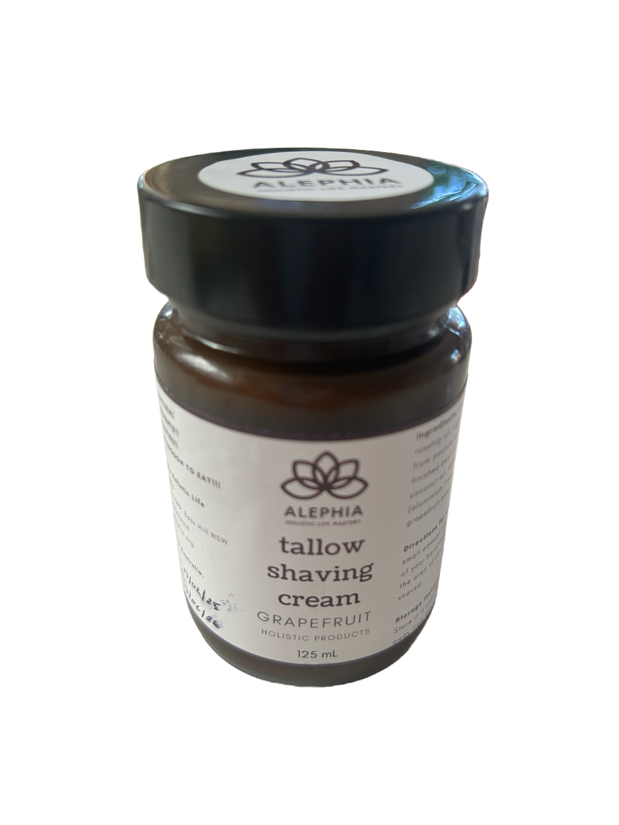 Organic Tallow Shaving Cream 125 mL