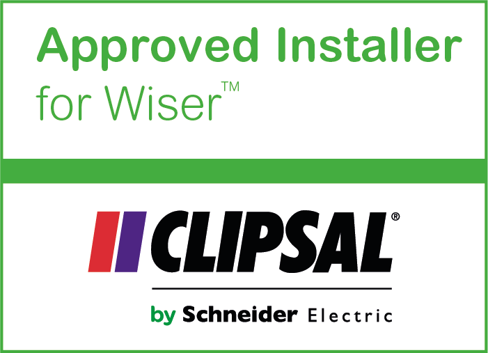 Clipsal by Schneider Electric approved installer sticker for Wiser.