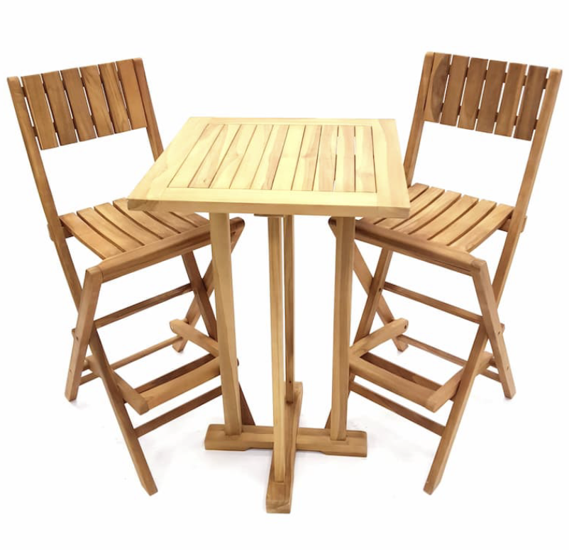 Teak Stool Set
Seats 2