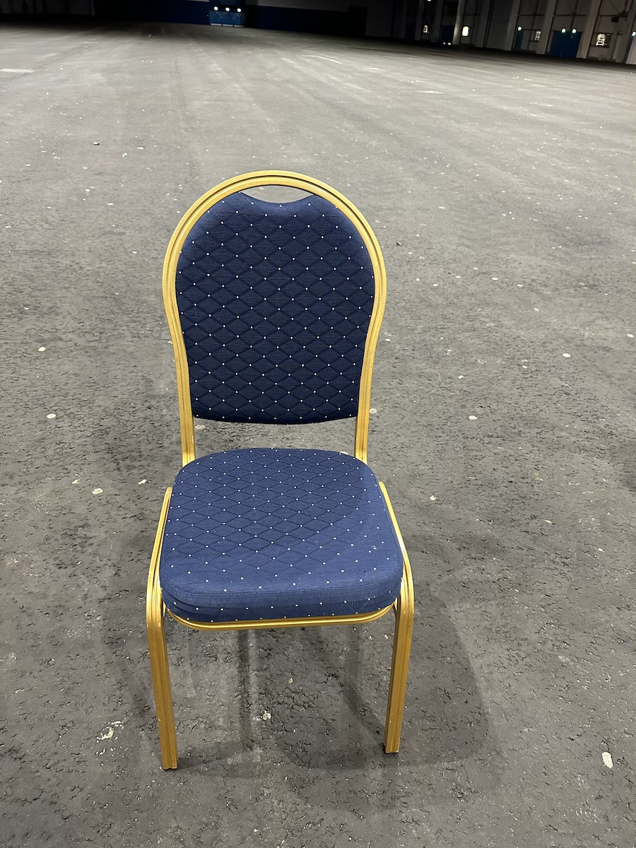 RHASS Gold and Blue Chair