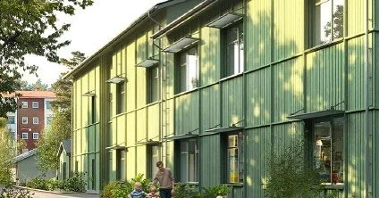 F&ouml;rskolan p&aring; Annandagsgatan f&aring;r en Koljerngrund och byggstartas nu. Det blir den 5:e samh&auml;llsbyggnaden i G&ouml;teborg med grund i Koljern-teknik. Bild fr&aring;n Semr&eacute;n &amp; M&aring;nsson arkitekter. L&auml;s mer p&arin