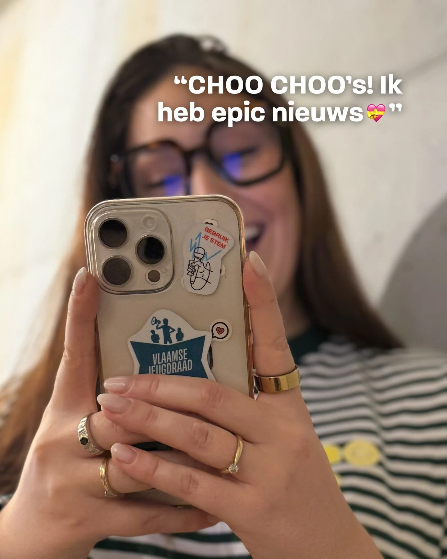 Wij wonnen de pitch van @vlaamsejeugdraad voor de verkiezingscampagne van 2026. Keep an eye on CHOO CHOO 👀💅