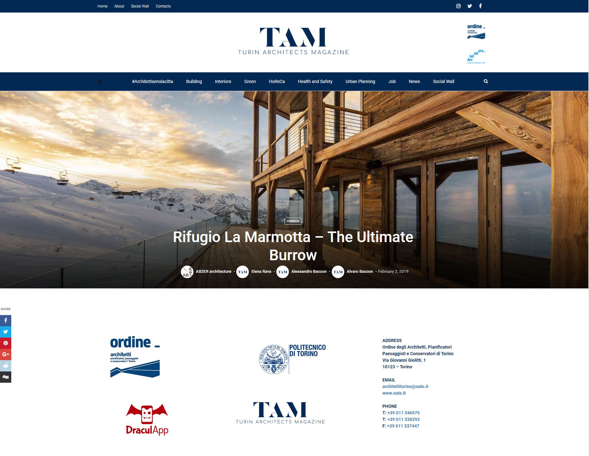 TAM - Turin Architect Magazine