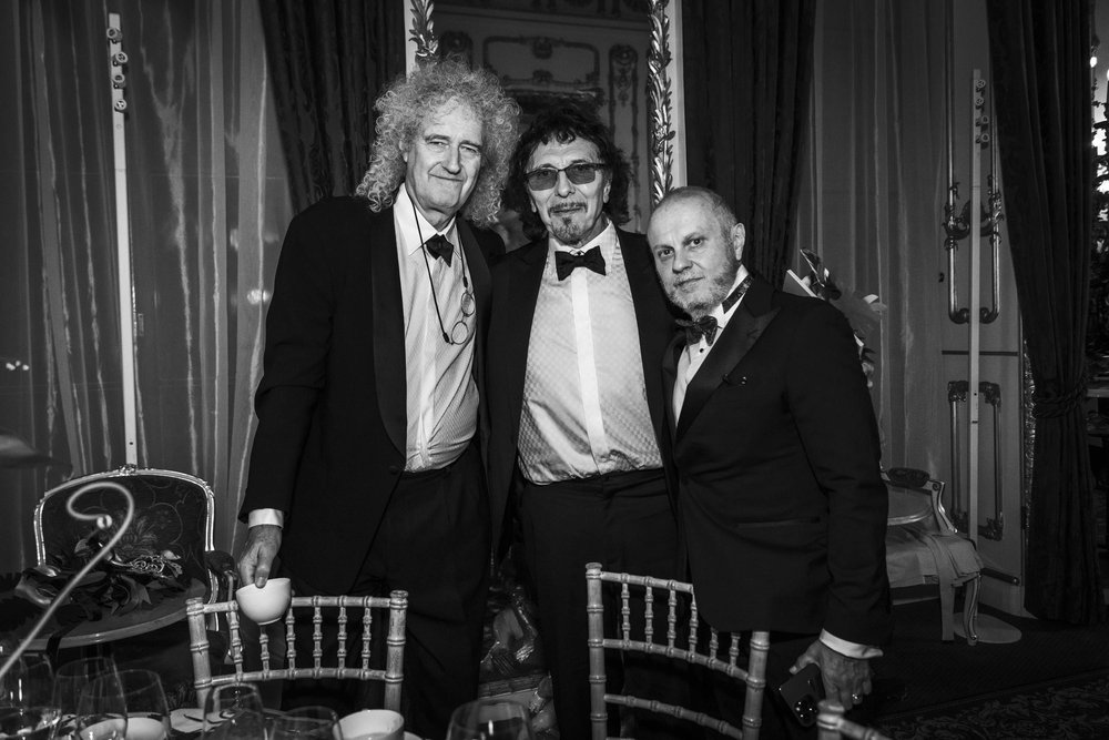 Brian May, Tony Iommi and Sergio Momo