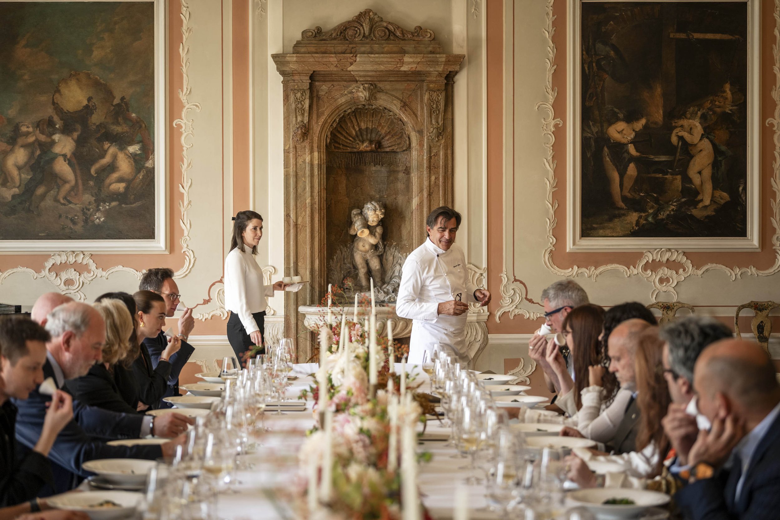 Xerjoff and Alléno at Italian Embassy in Paris