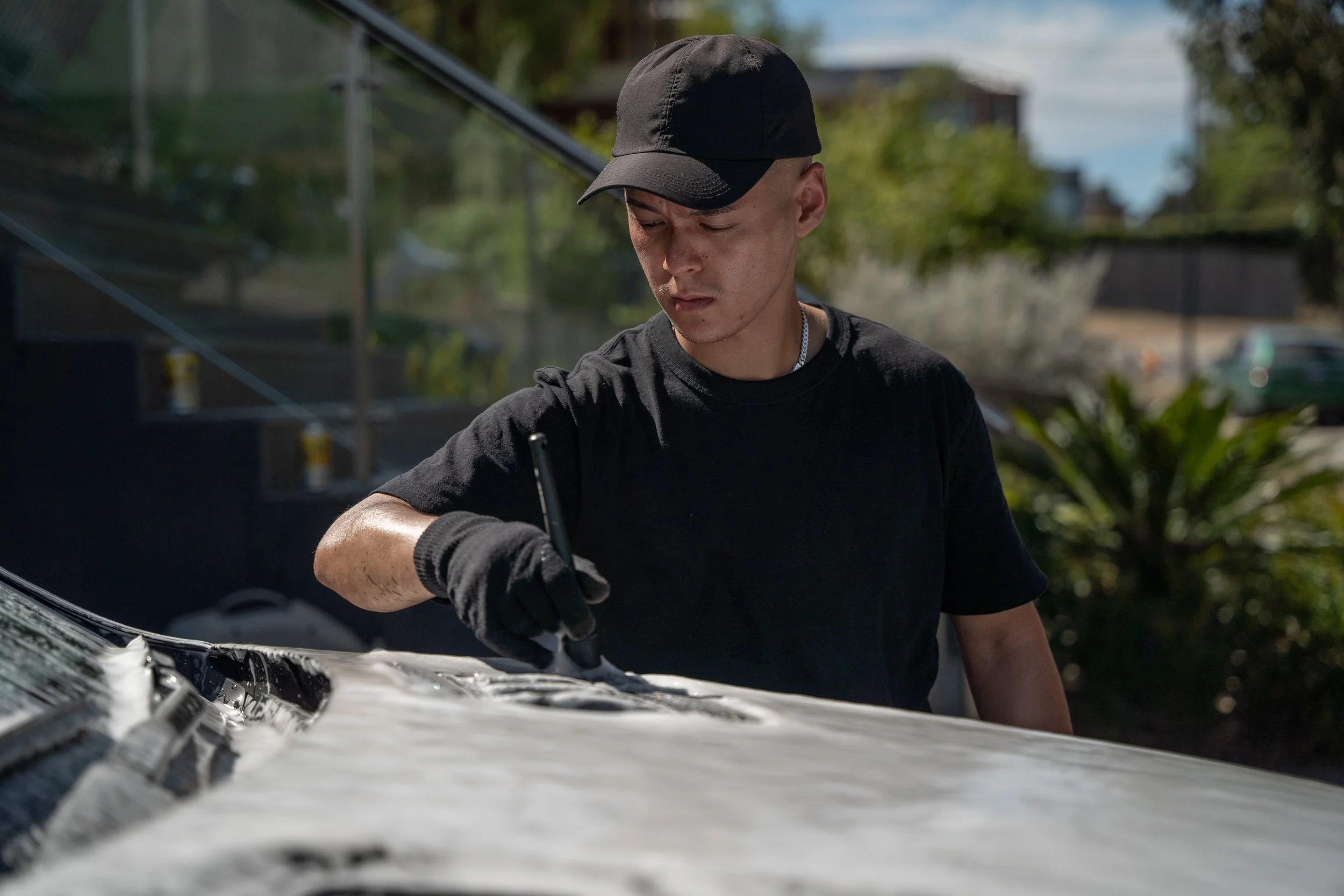 car detailing brush snow foam