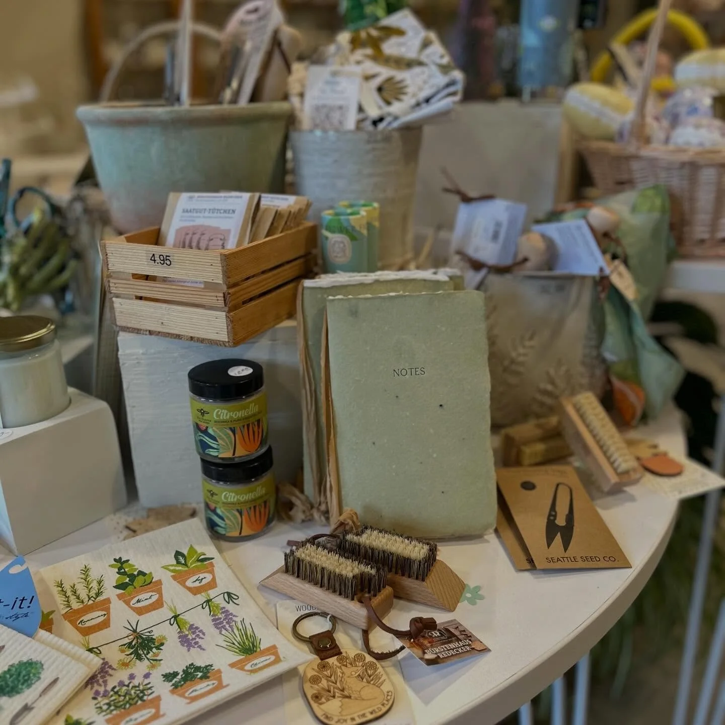 Today is shaping up to be a hot one! We&rsquo;ve got pruning snips, garden dippers, and plant markers to aid you in your landscaping/gardening endeavors! Open today 11-3.