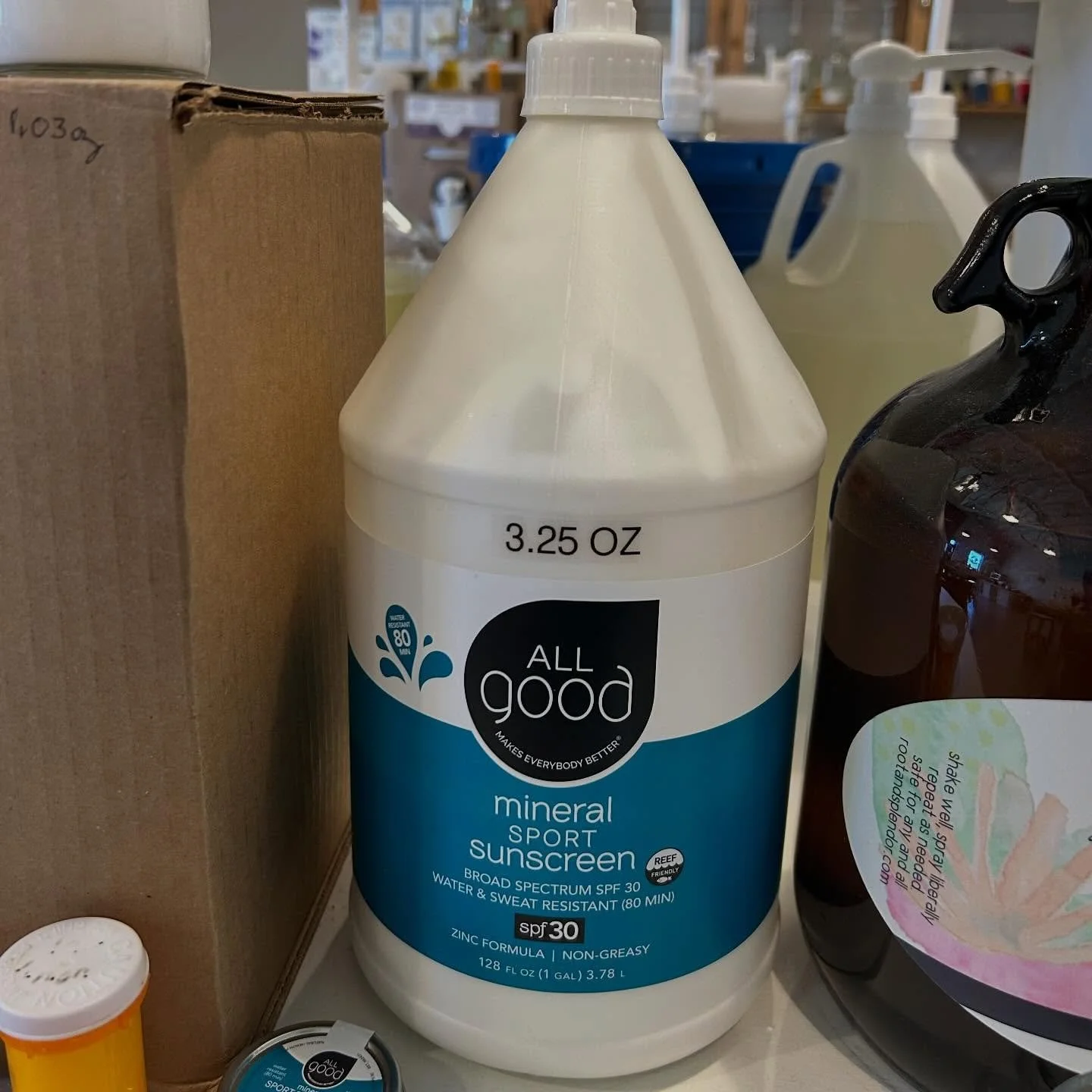 Sun&rsquo;s out, and Spring Break is coming! Come refill your mineral sunscreen here with us! We have great silicone travel tubes in TSA friendly sizes if you&rsquo;re flying somewhere&hellip;and reusing old bottles works perfectly too! We&rsquo;re h