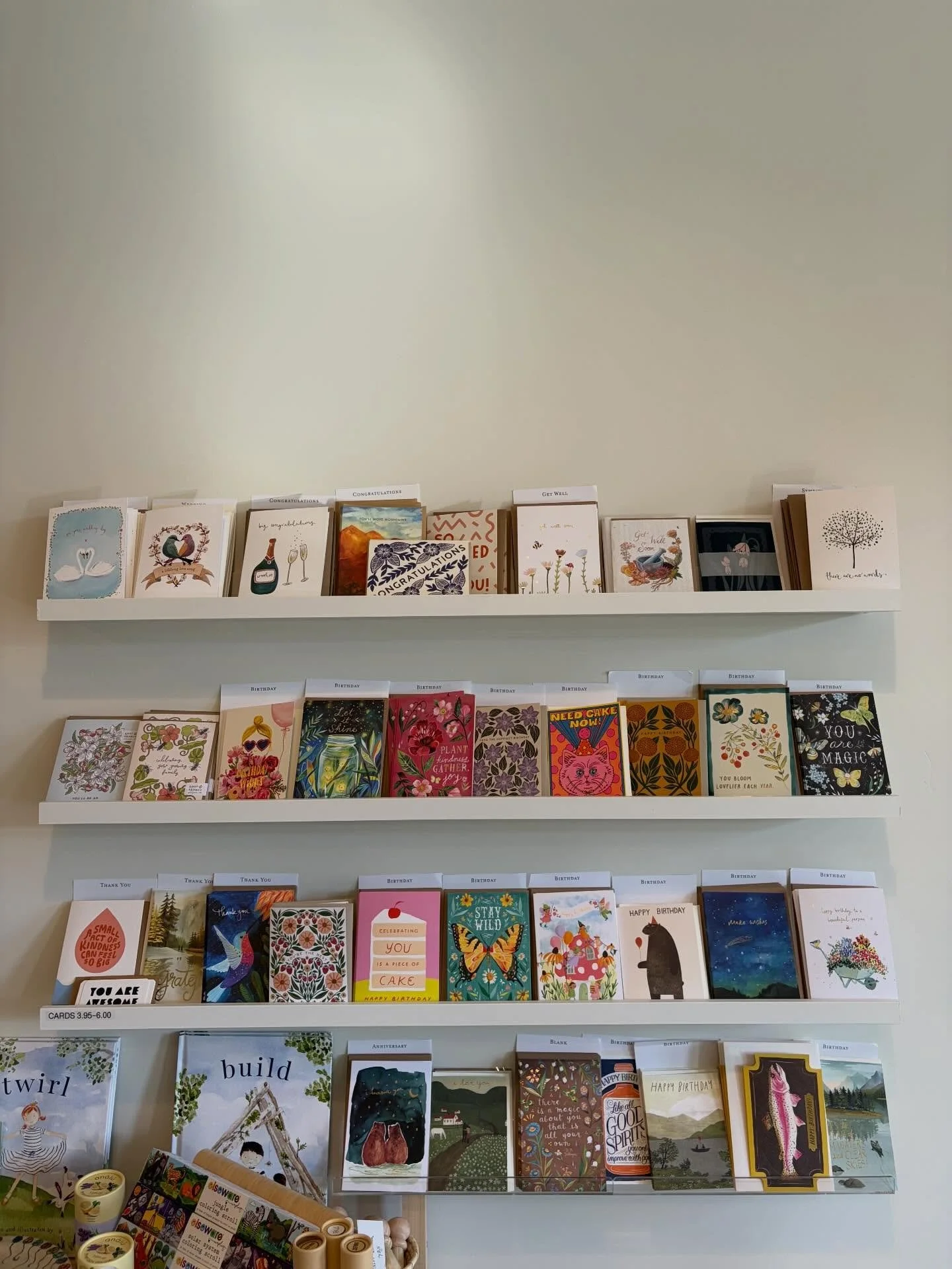 We absolutely love being a shop in the Rivermont area where you can find more than just refills! We have just restocked our cards from Biely &amp; Shoaf, one of our favorites-they are 100% post-consumer recycled and printed in the USA ❤️ I love it wh