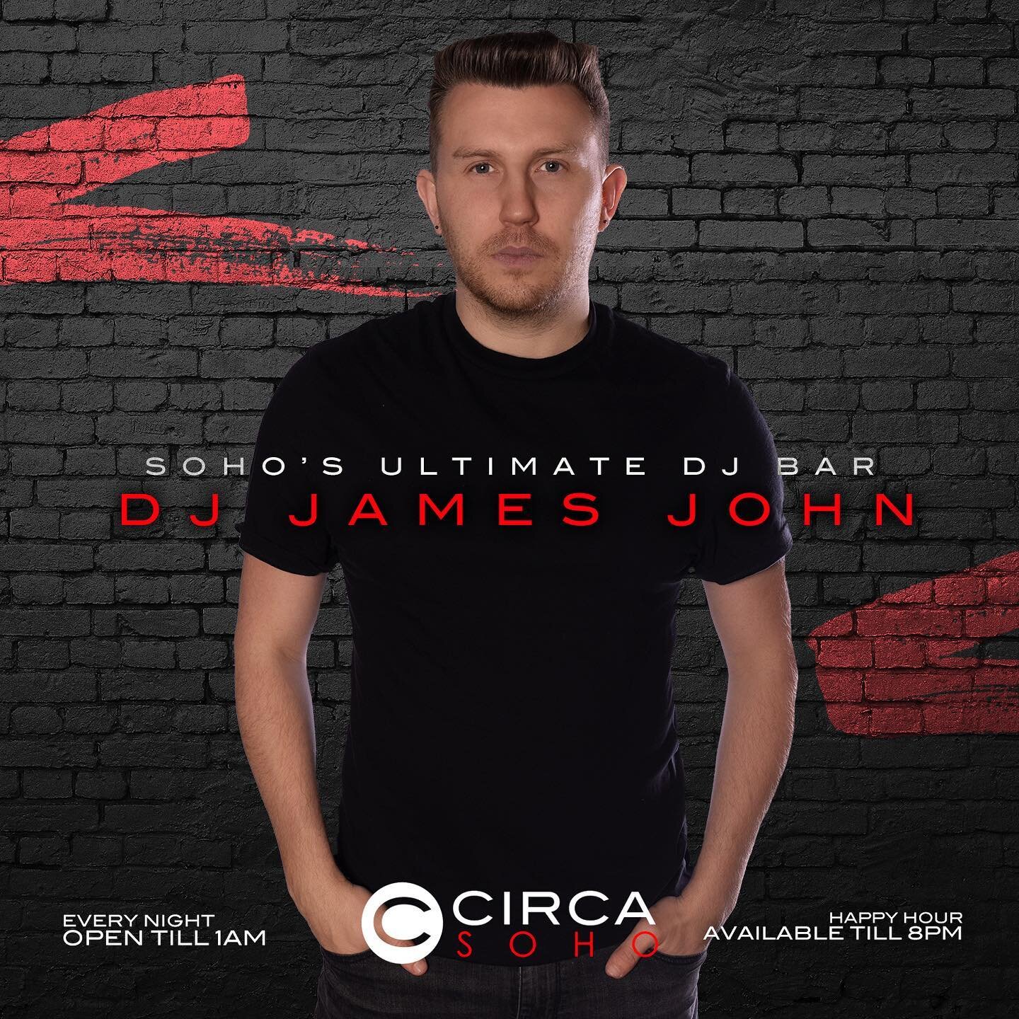 CIRCA SATURDAYS //

&bull; DJ James John
&bull; DJ Joey Tempo

OPEN TILL 1AM //