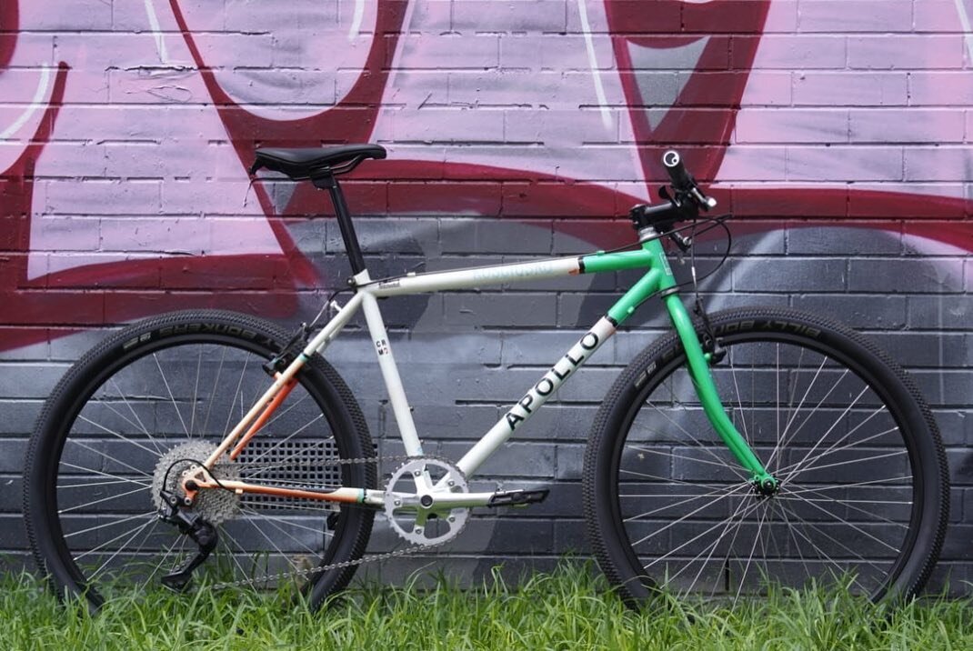 this beautiful apollo kosciusko has been reborn and is looking for a new home! after a complete rebuild from the frame up with all new parts it&rsquo;s ready for another few decades of all-weather commuting, gravel bashing, rugged bikepacking and tra