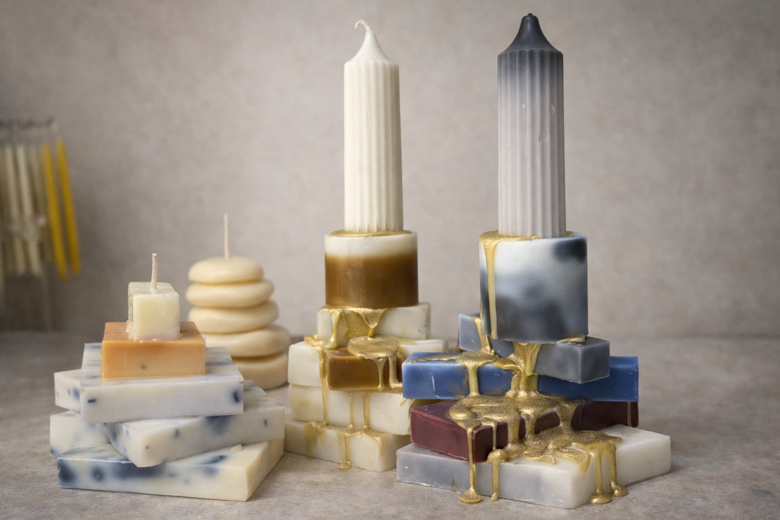 STACKED - A 'MELT & MAKE' SCULPTURAL CANDLE  WORKSHOP