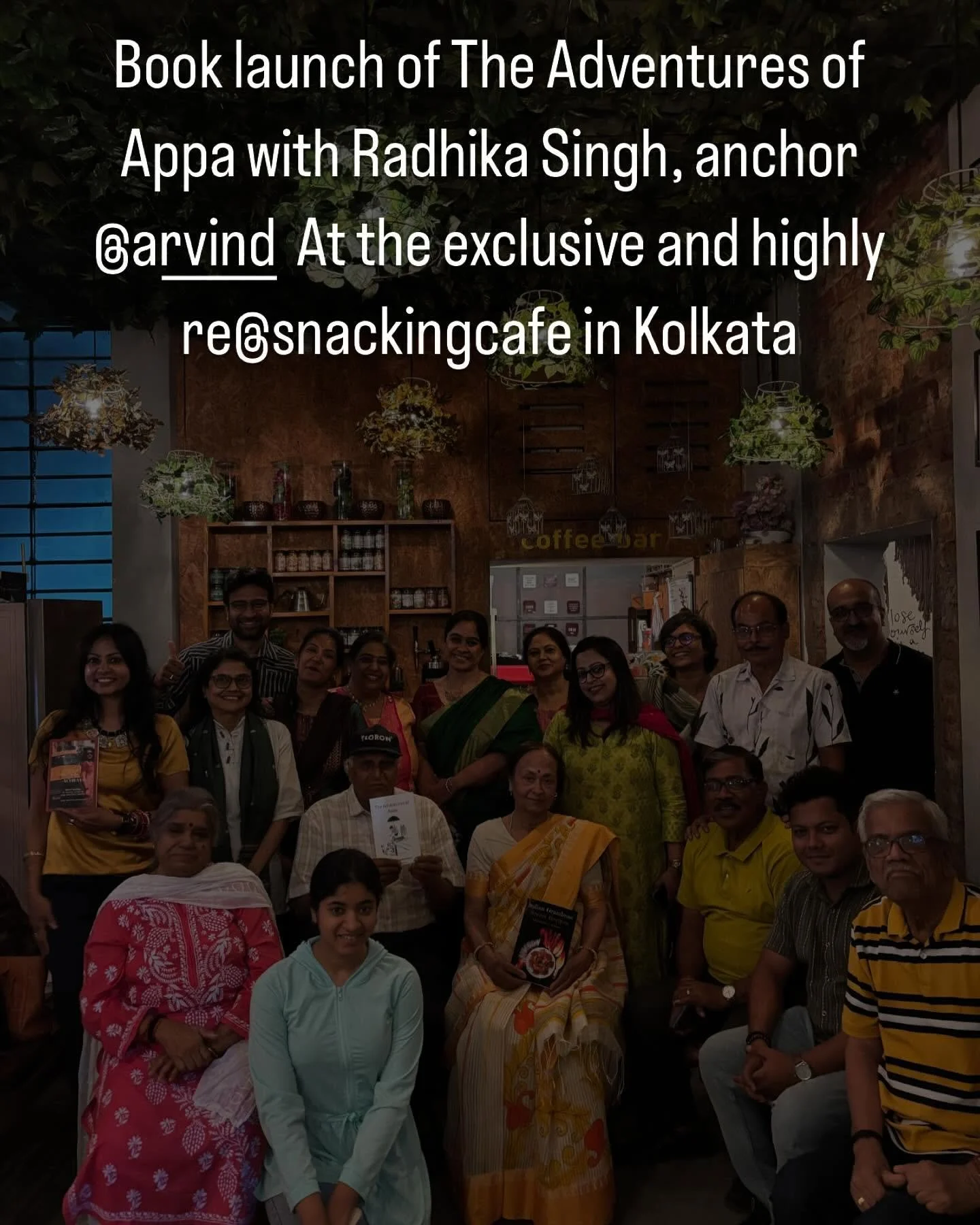 A private, cozy, intimate book read of the Adventures of APPA at the beautiful location with perfect ambience at Snacking Cafe at Princeton Anwar Shah Road, Kolkata. Book read and anchoring by popular radio anchor Anand.